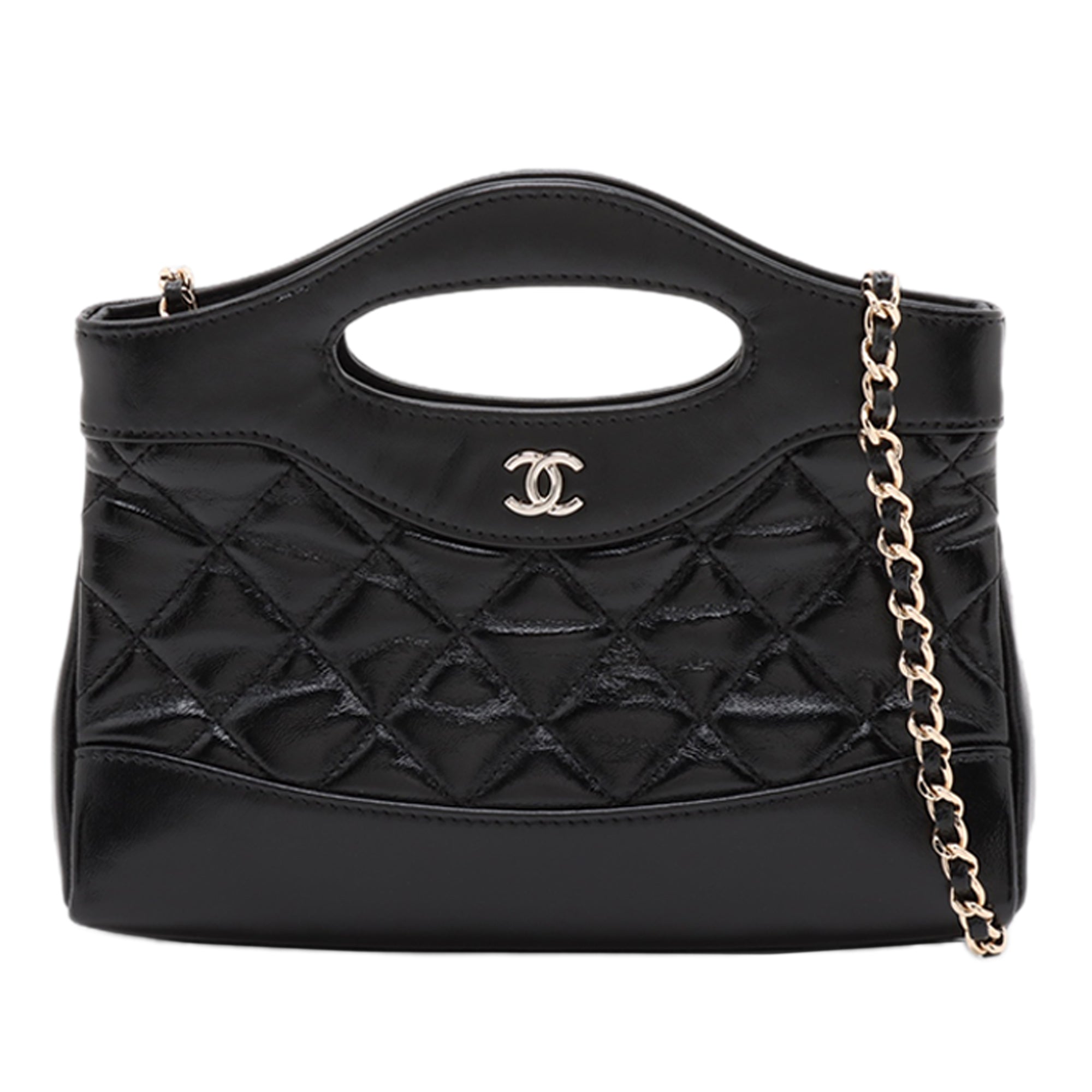 Chanel Nano Quilted Glazed Calfskin 31 Shopping Bag - image 1