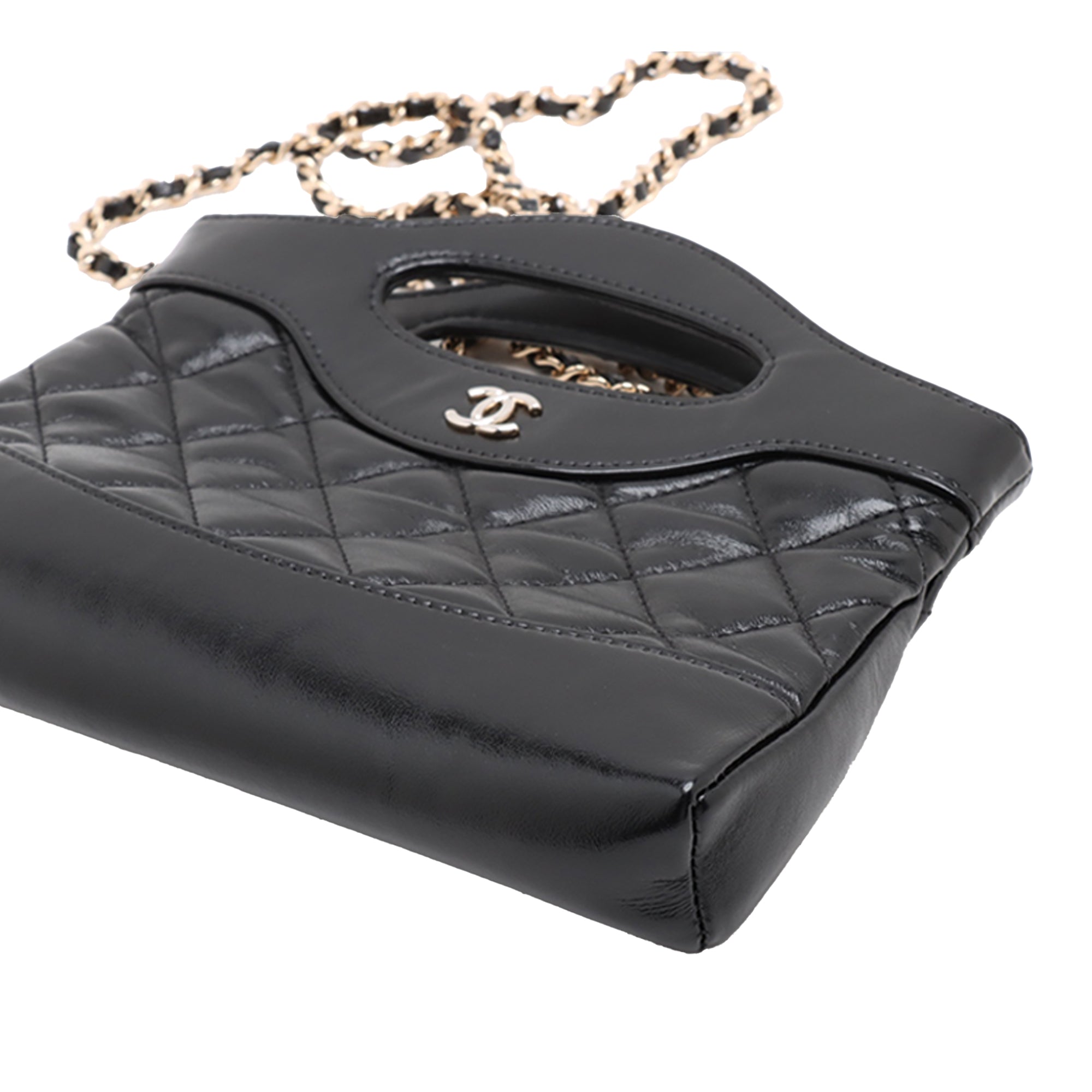 Chanel Nano Quilted Glazed Calfskin 31 Shopping Bag - image 4