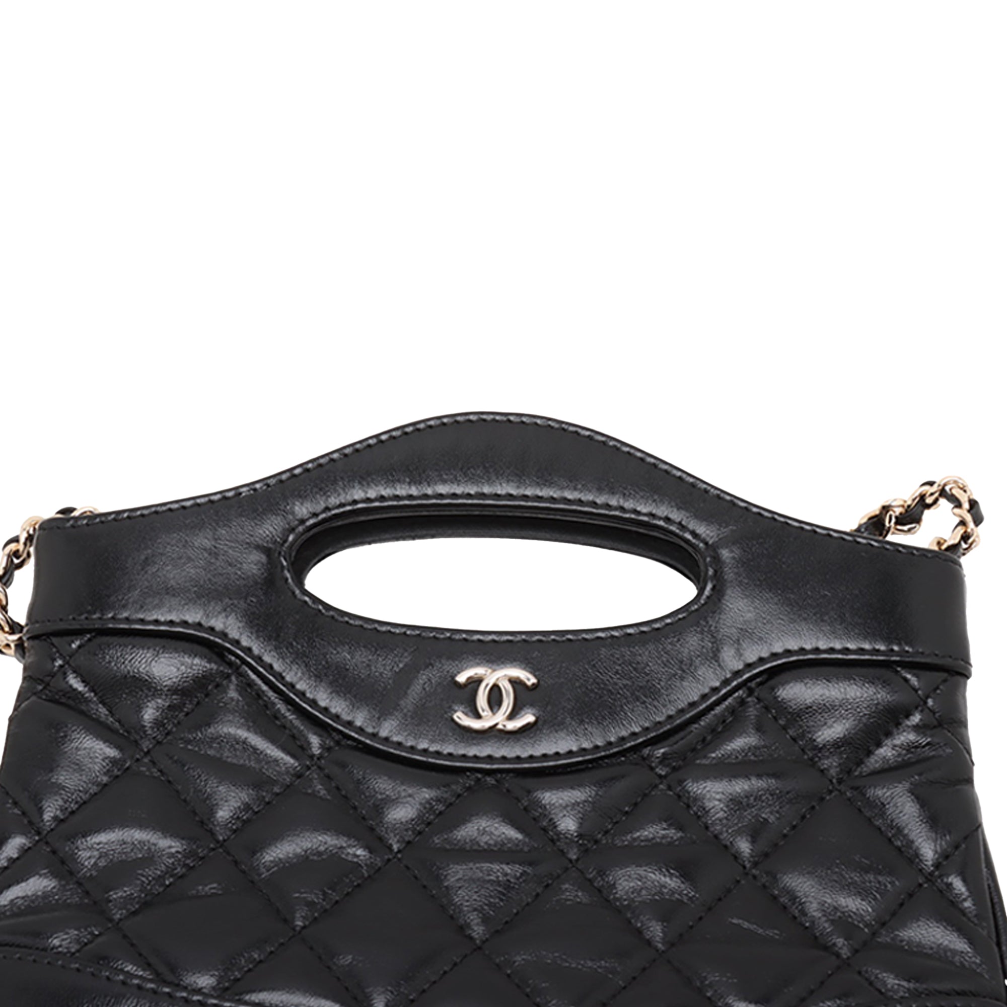 Chanel Nano Quilted Glazed Calfskin 31 Shopping Bag - image 9