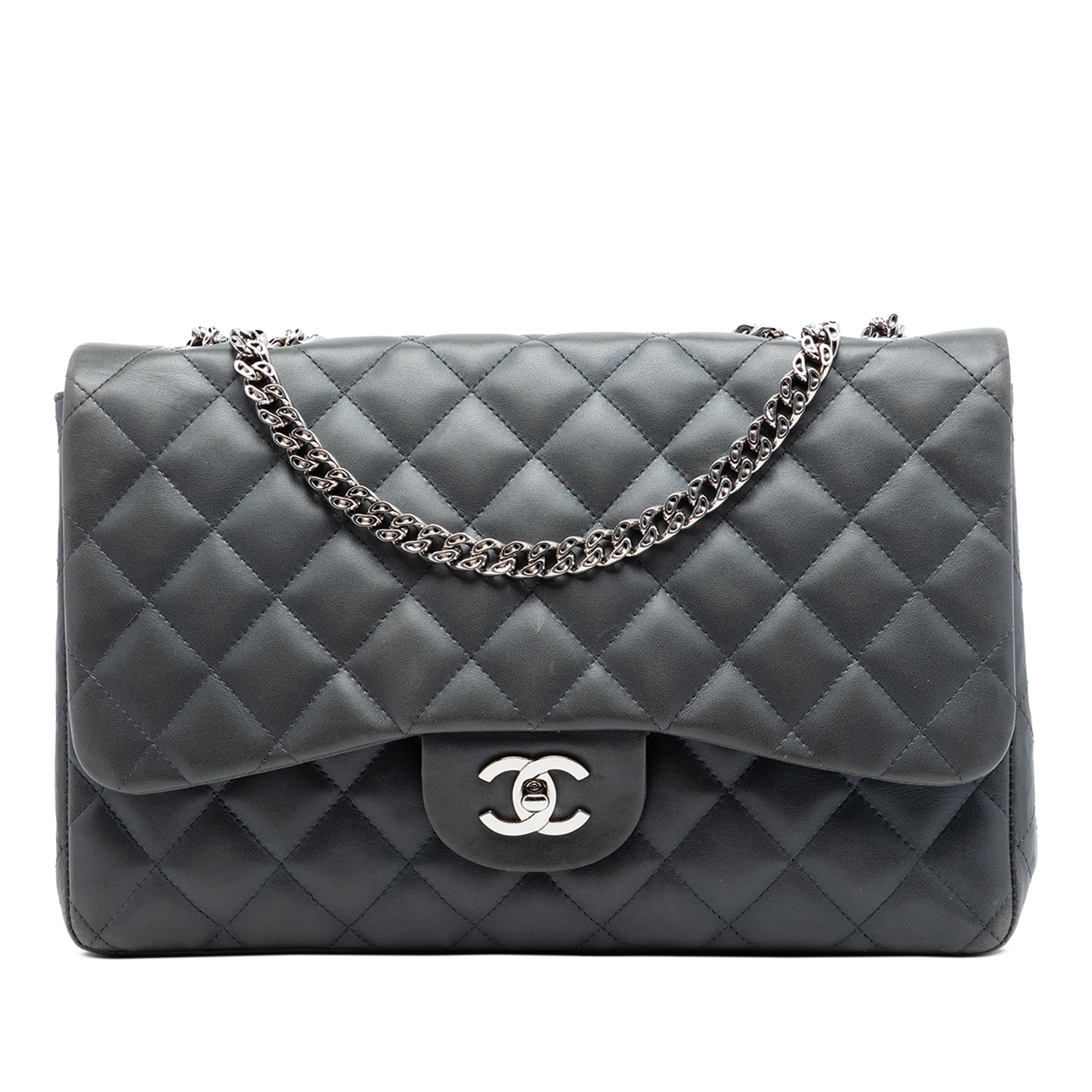 Chanel Jumbo Classic Lambskin Bijoux Chain Single Flap - image 1