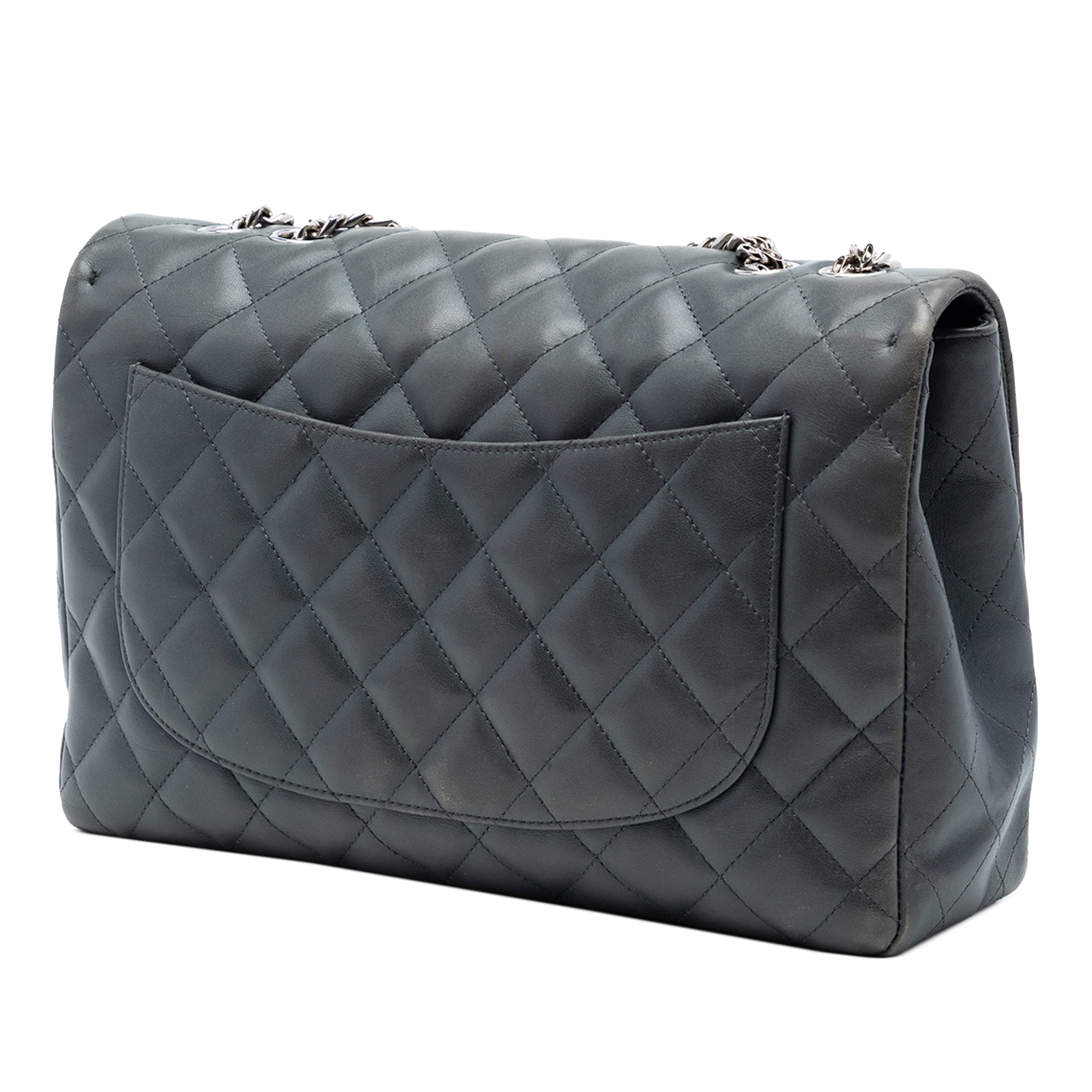 Chanel Jumbo Classic Lambskin Bijoux Chain Single Flap - image 2
