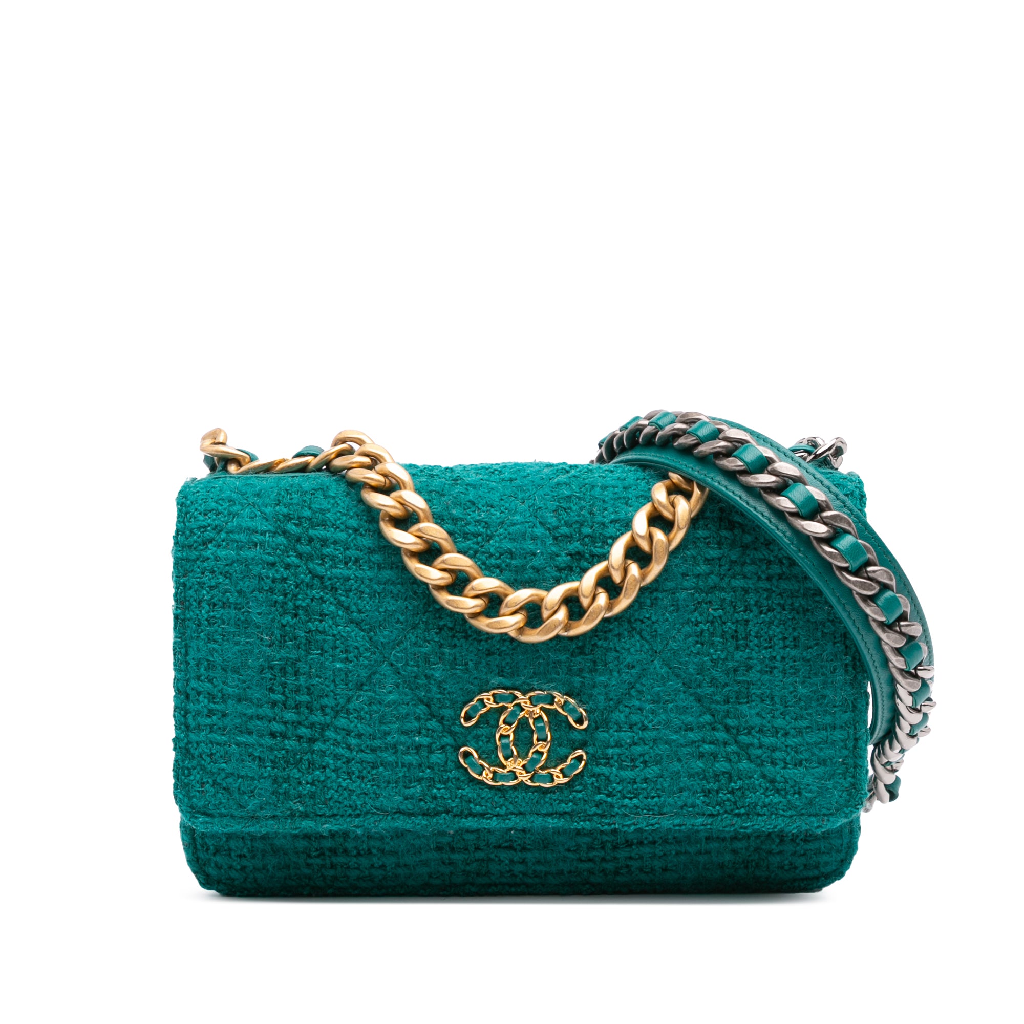 Chanel Tweed 19 Wallet On Chain - image 1