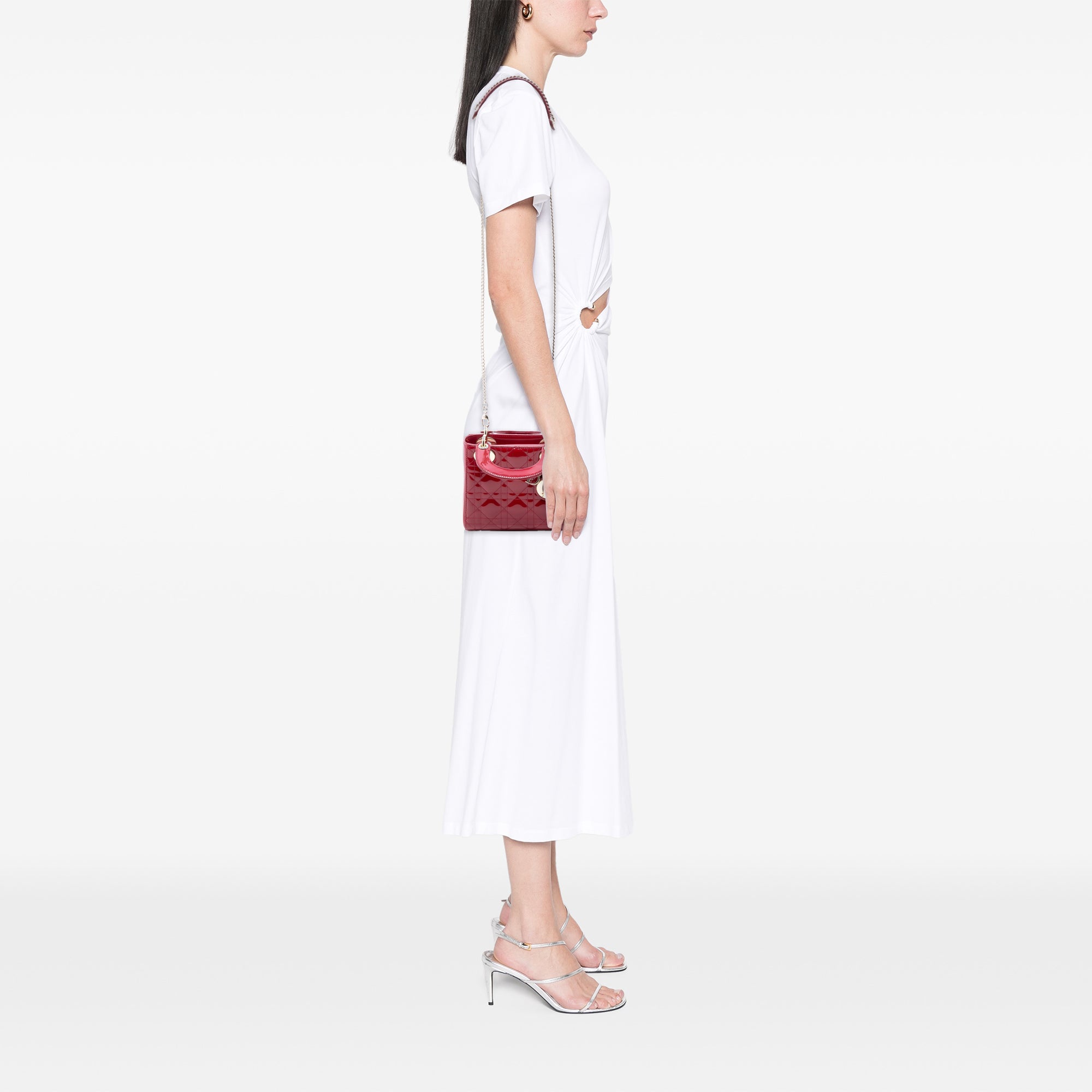 Dior Mini Patent Cannage Lady Dior - image 7