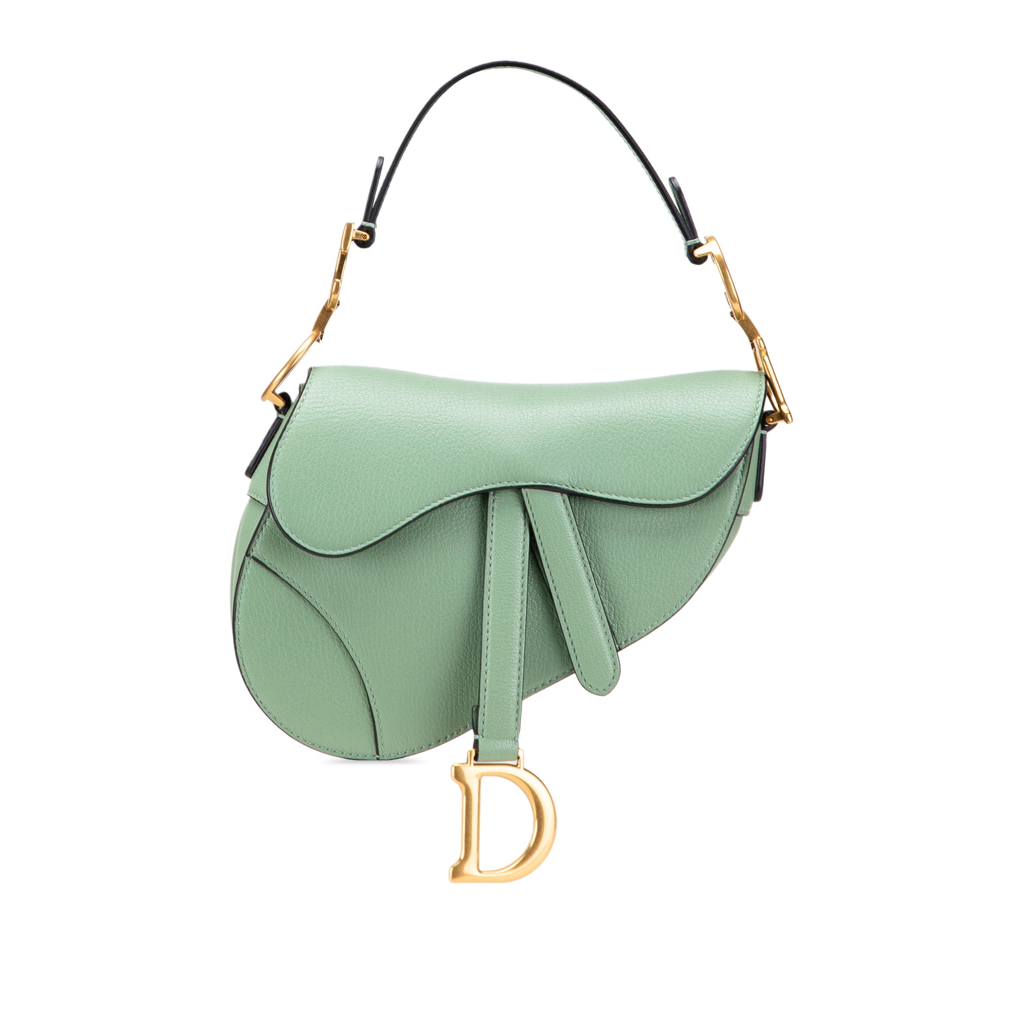 Dior Mini Calfskin Saddle Bag - image 1