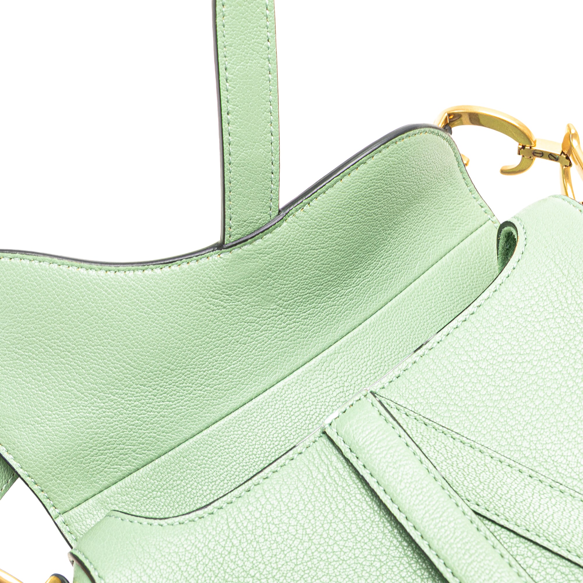 Dior Mini Calfskin Saddle Bag - image 10