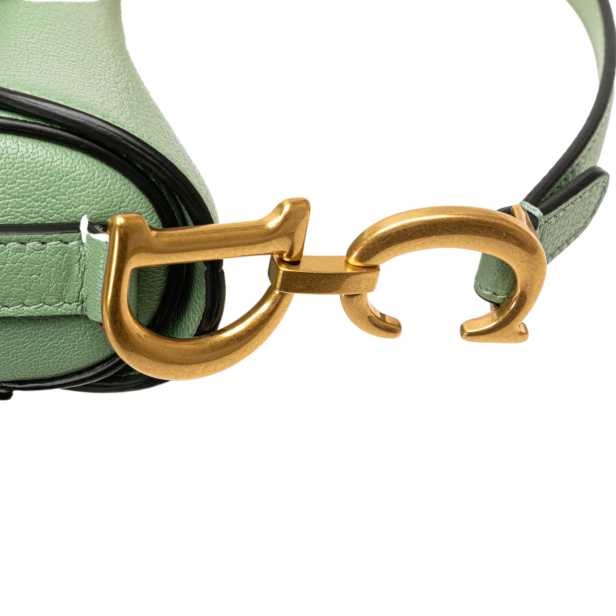 Dior Mini Calfskin Saddle Bag - image 9