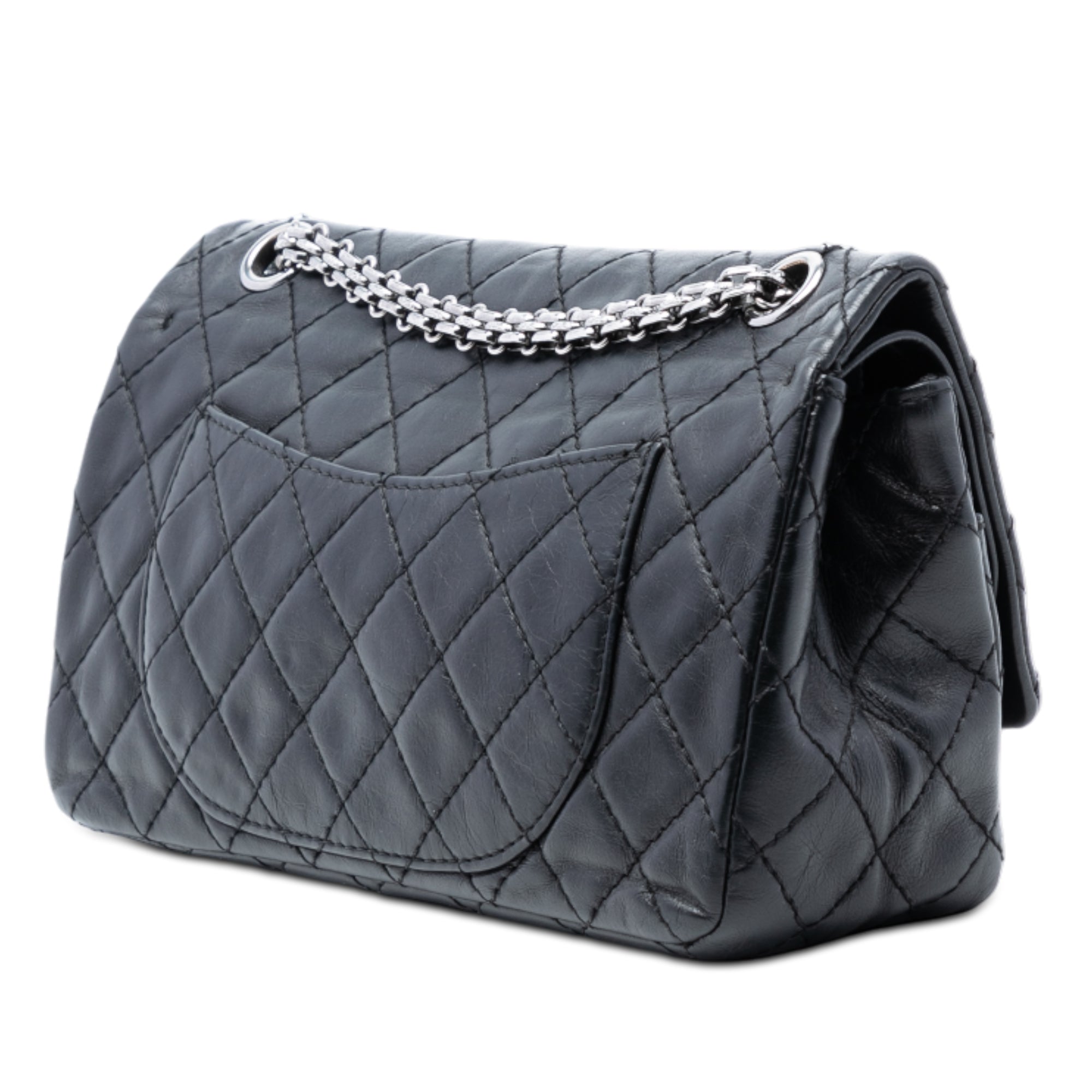 Chanel Quilted Aged Calfskin Reissue 2.55 Double Flap 225 with Mini Pouch - image 2