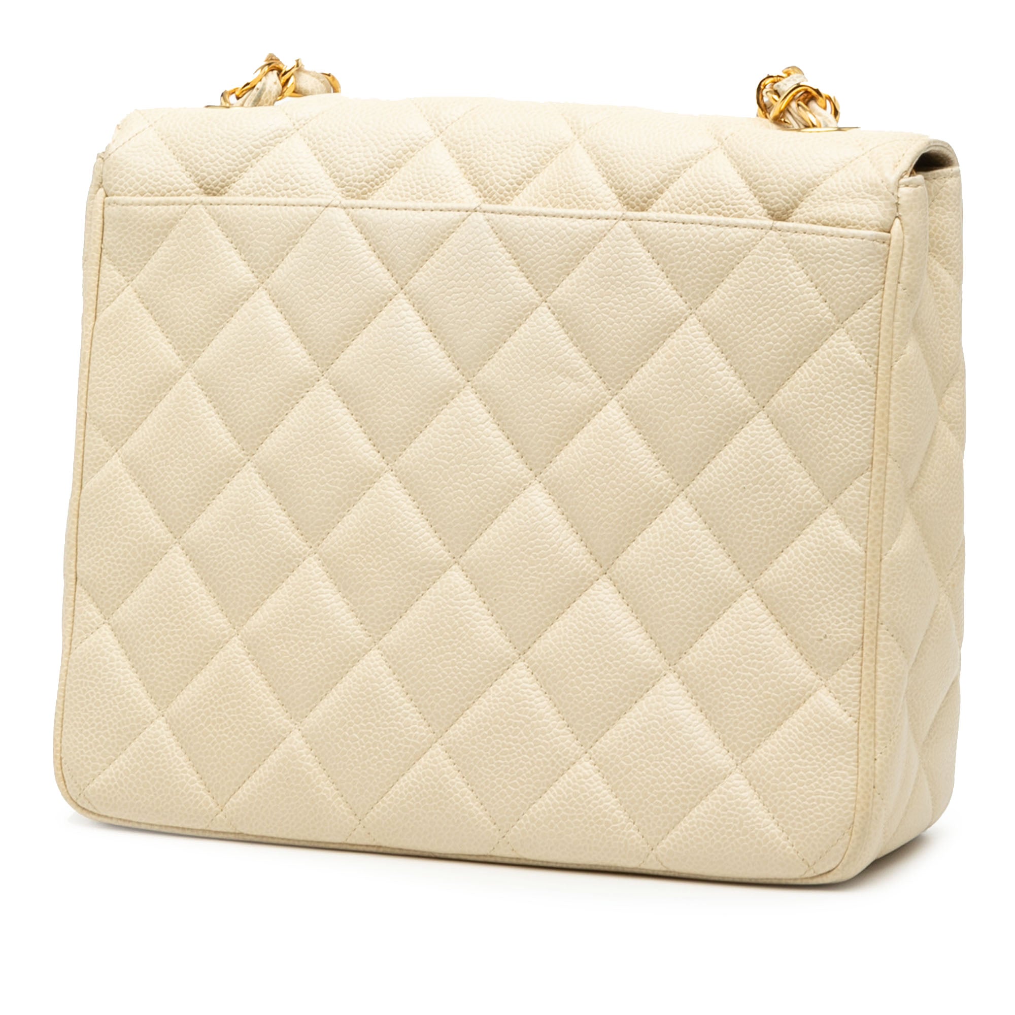 Chanel XL CC Quilted Caviar Square Single Flap - image 2