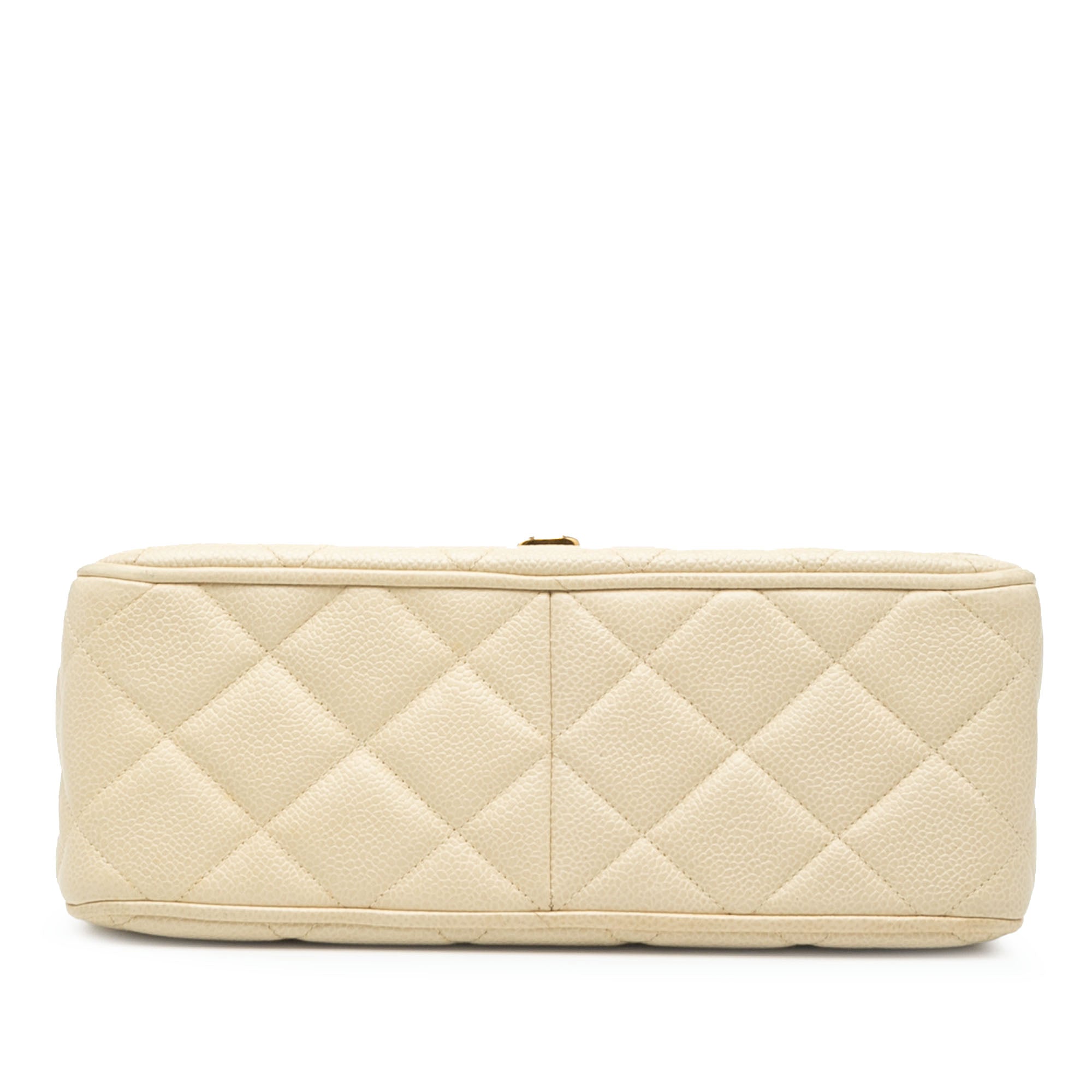 Chanel XL CC Quilted Caviar Square Single Flap - image 3