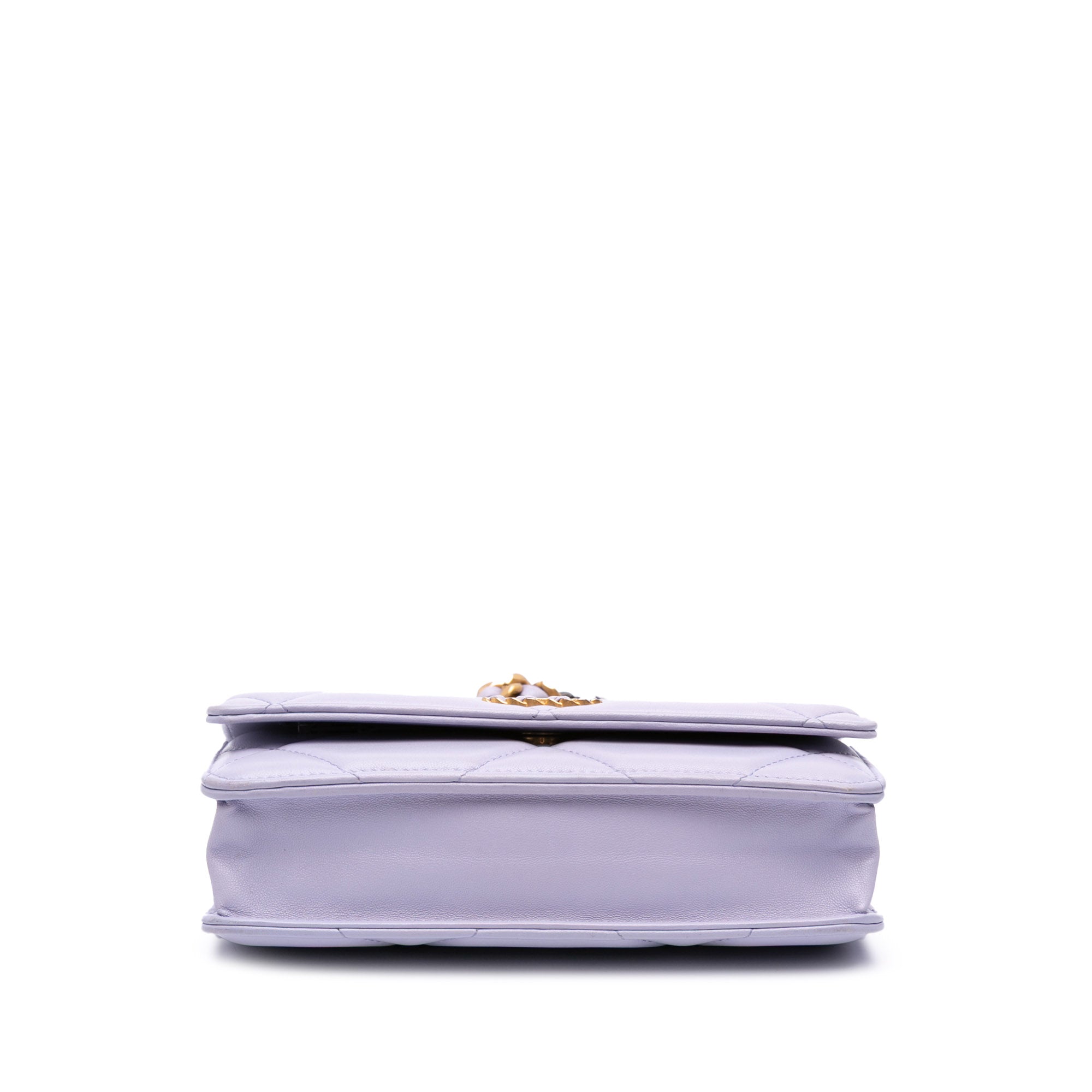 Chanel Quilted Lambskin 19 Wallet on Chain - image 3