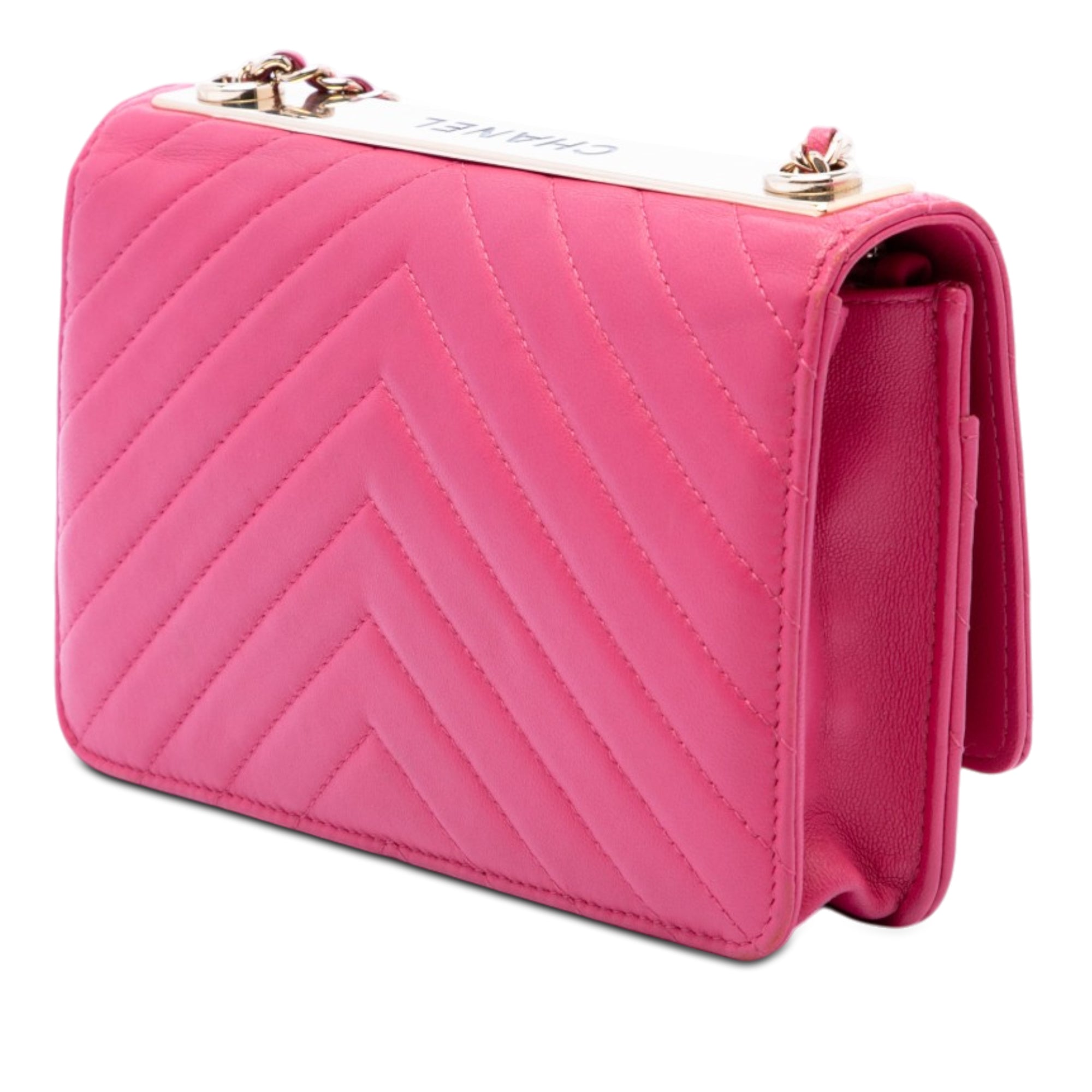 Chanel Chevron Lambskin Trendy CC Wallet on Chain - image 2