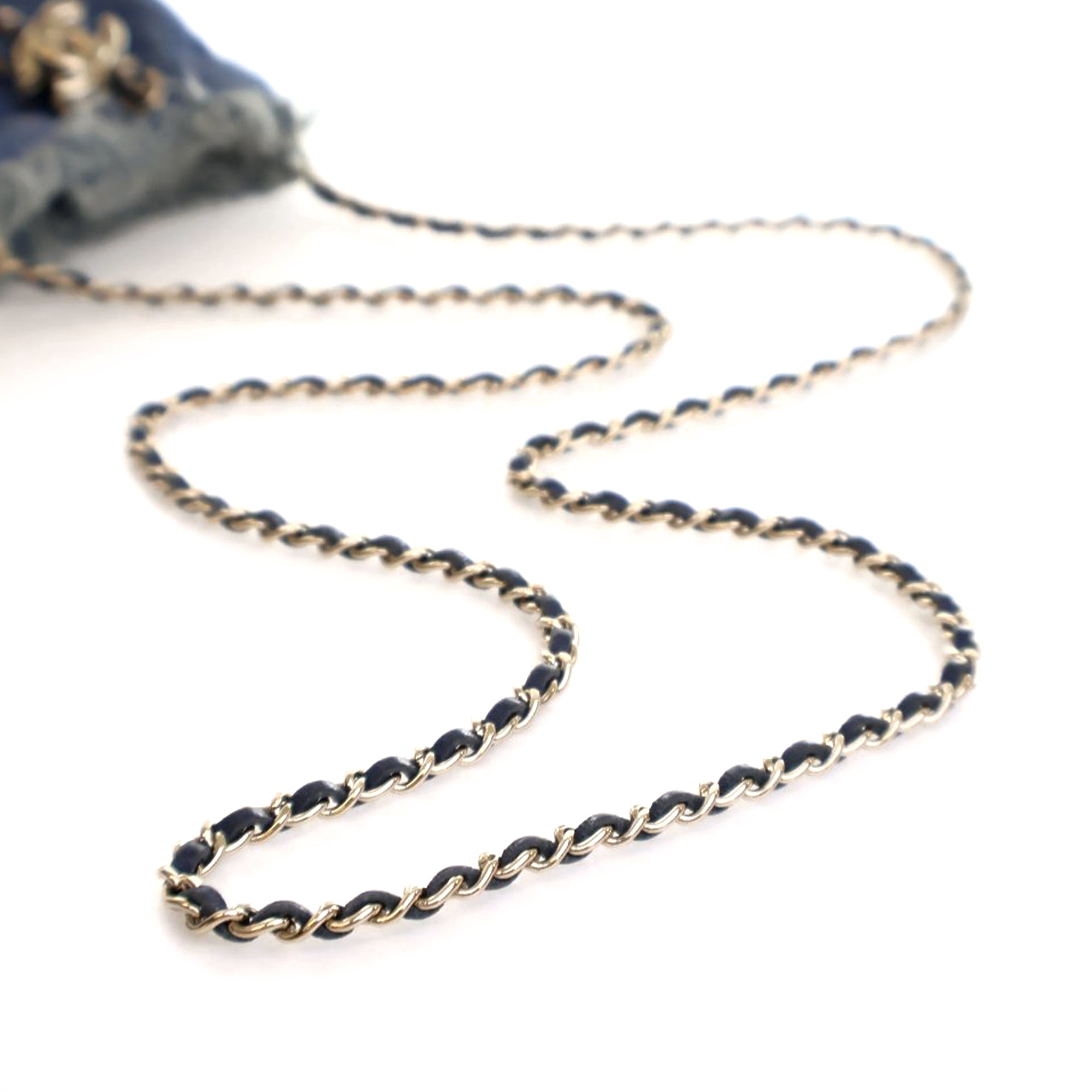 Chanel Mini Denim Mood Bucket with Chain - image 13