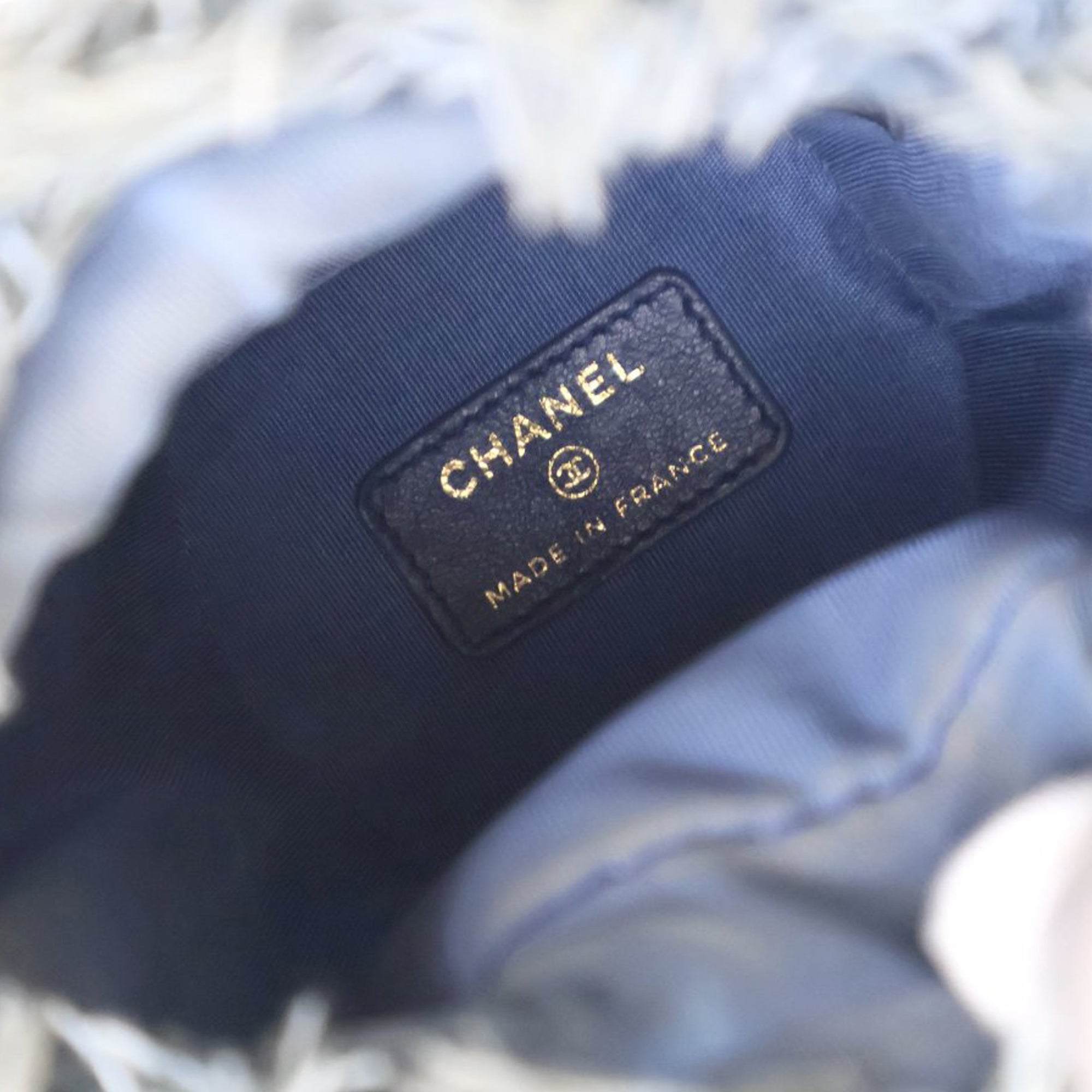 Chanel Mini Denim Mood Bucket with Chain - image 4