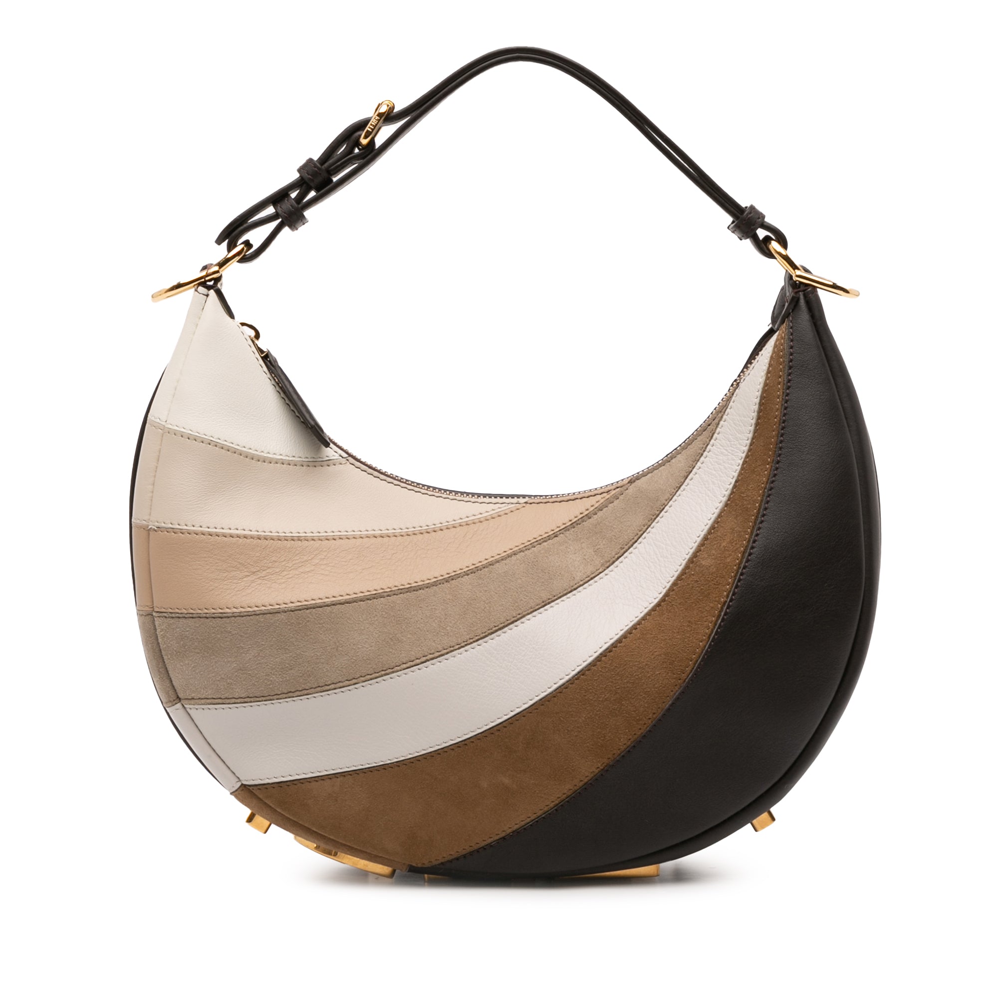 Fendi Small Calfskin and Suede Rainbow Fendigraphy - image 1
