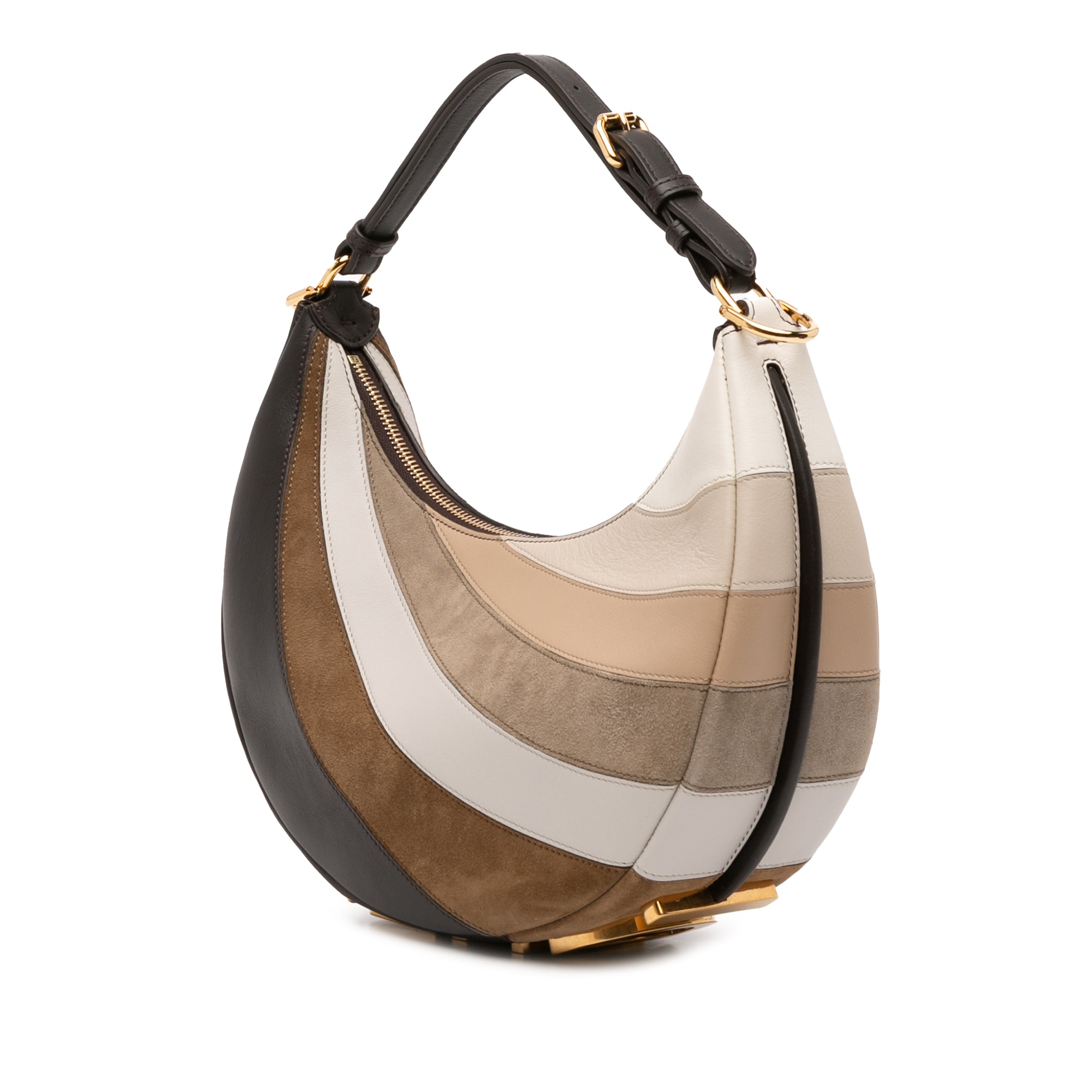 Fendi Small Calfskin and Suede Rainbow Fendigraphy - image 2