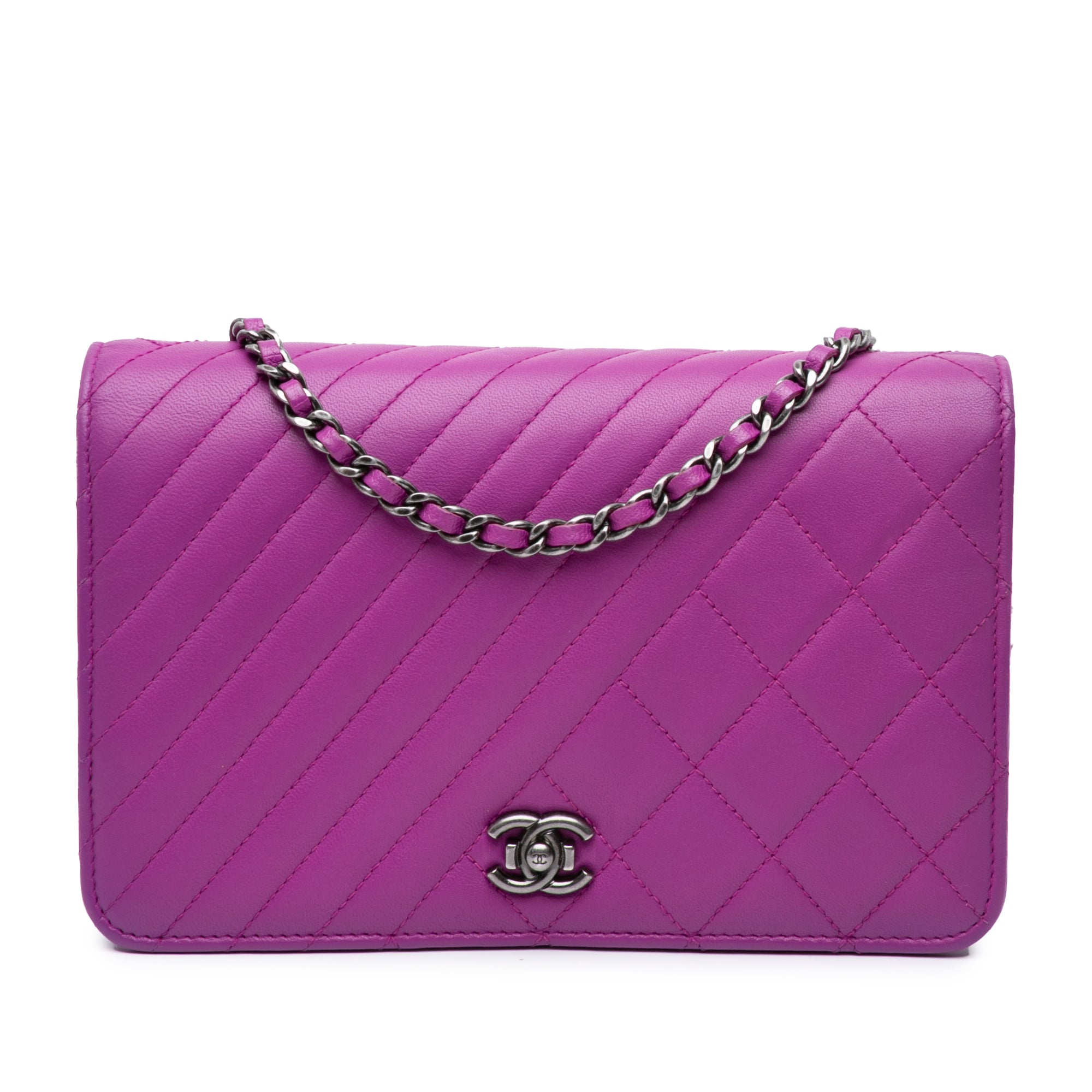 Chanel Quilted Lambskin Coco Boy Wallet On Chain - image 1