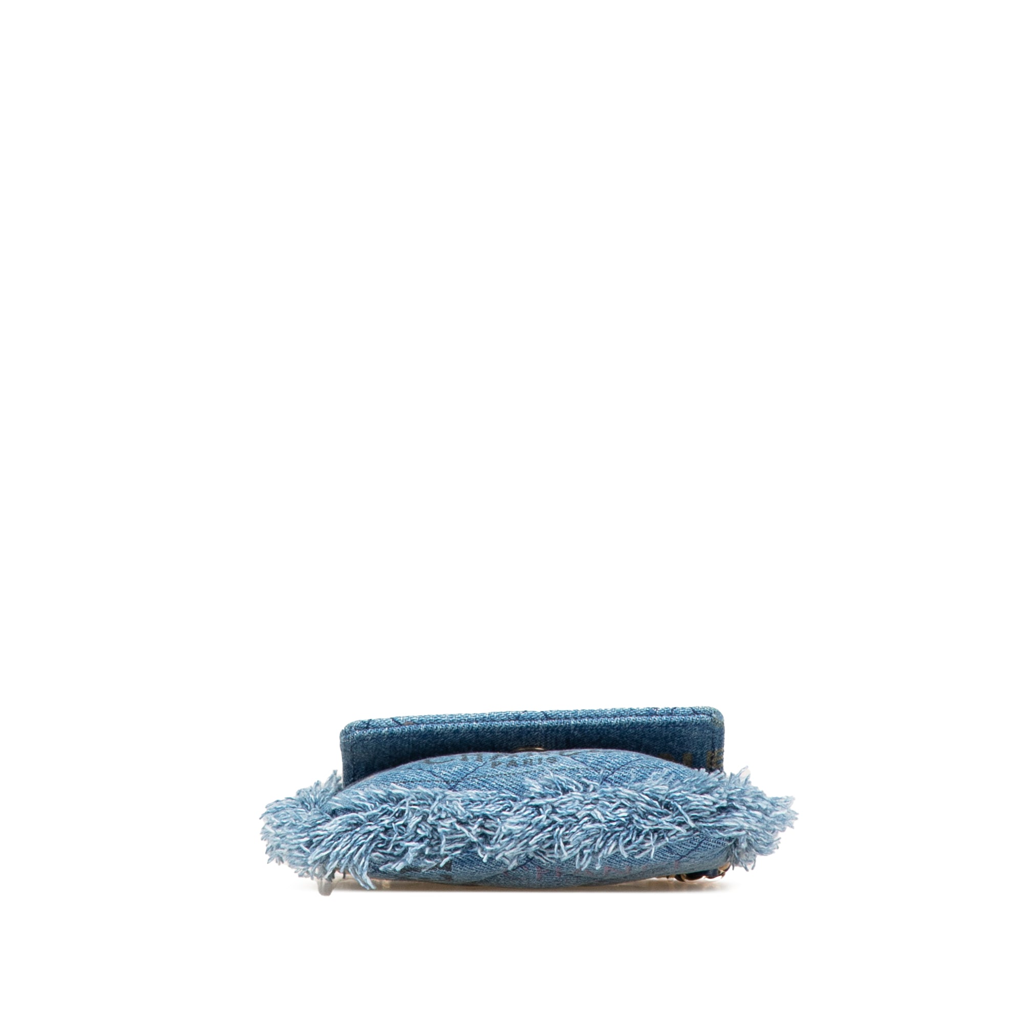Chanel Mini Denim Mood Clutch with Chain - image 3