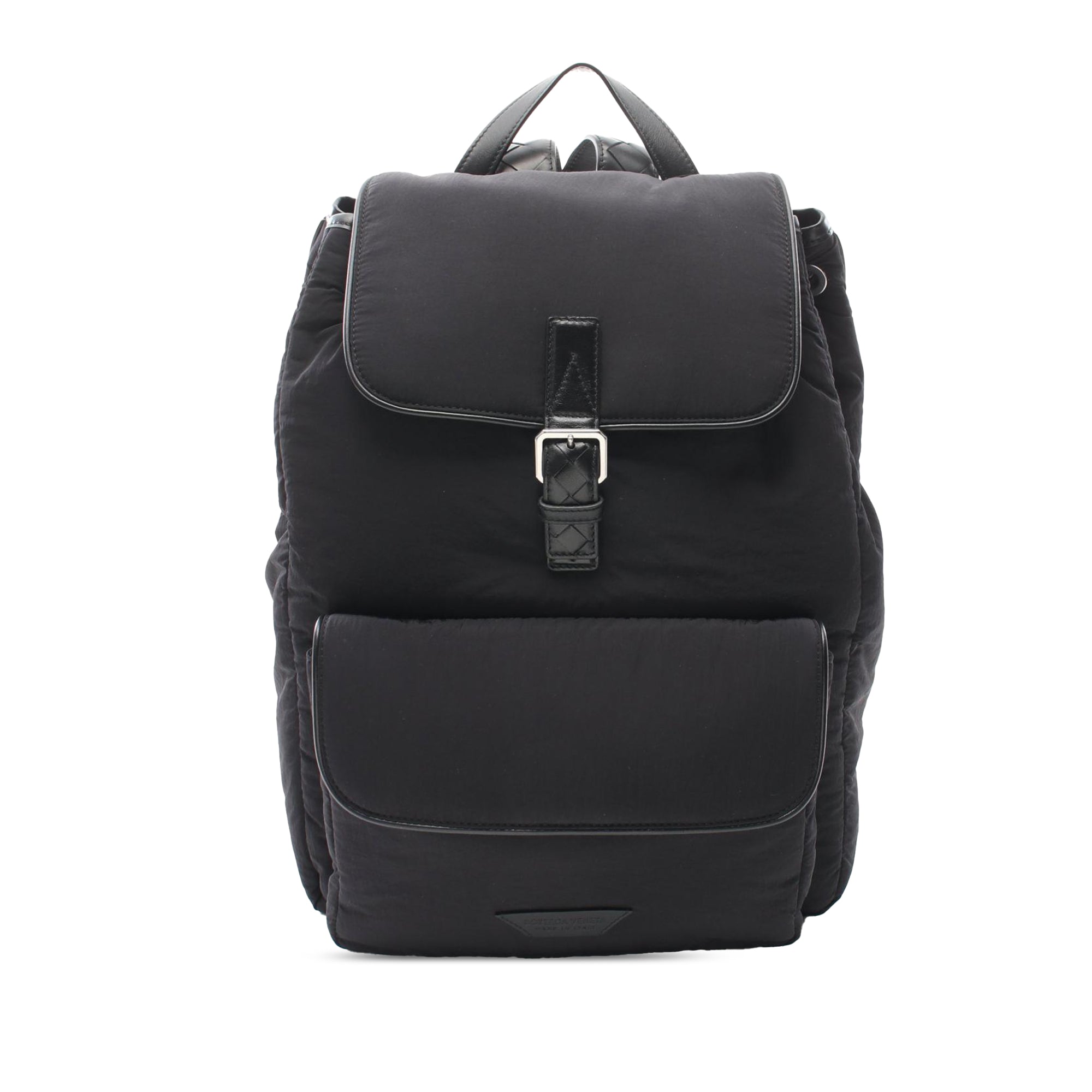 Bottega Veneta Intrecciato Trimmed Nylon Crossroad Backpack - image 1