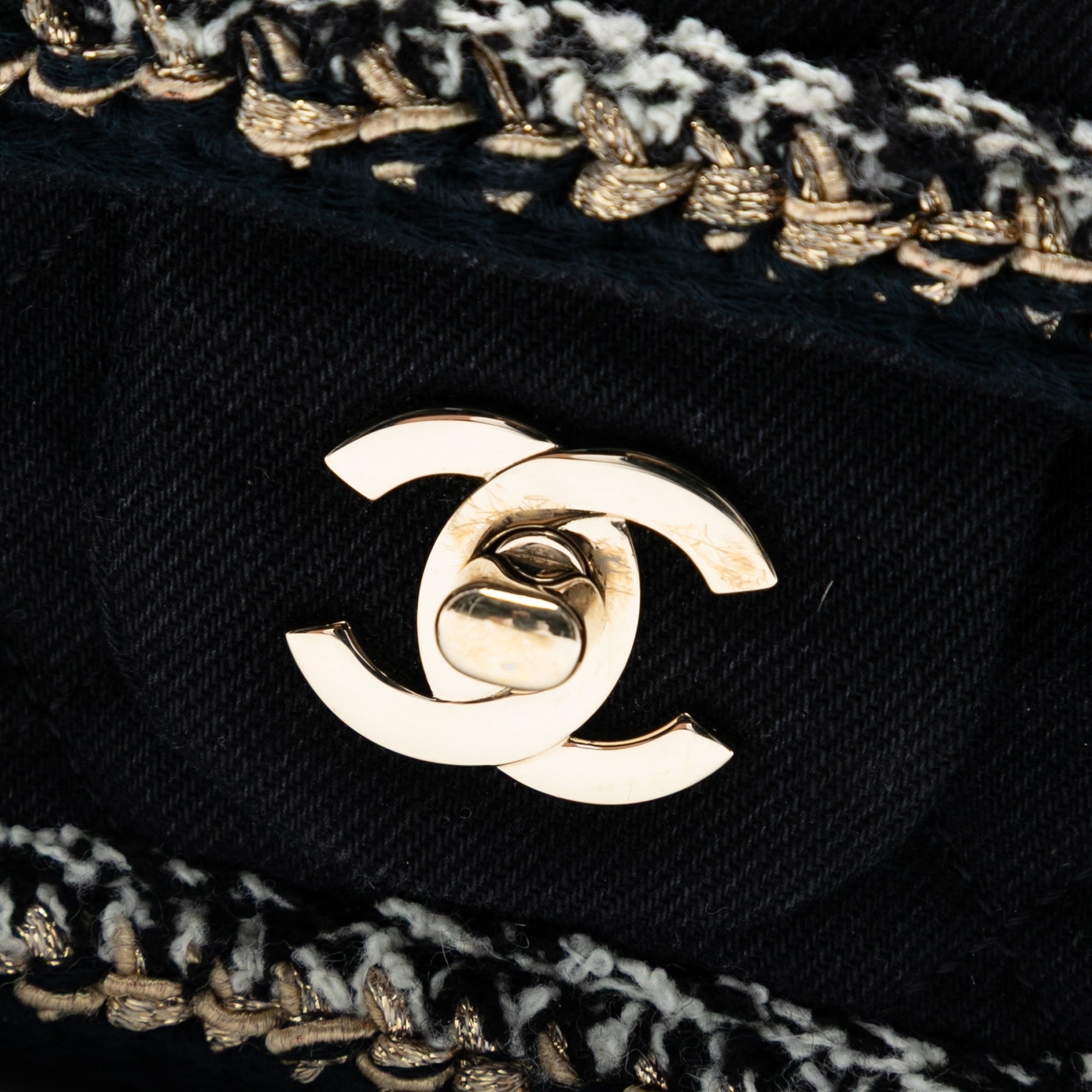 Chanel Medium Classic Denim Braided Single Flap - image 6