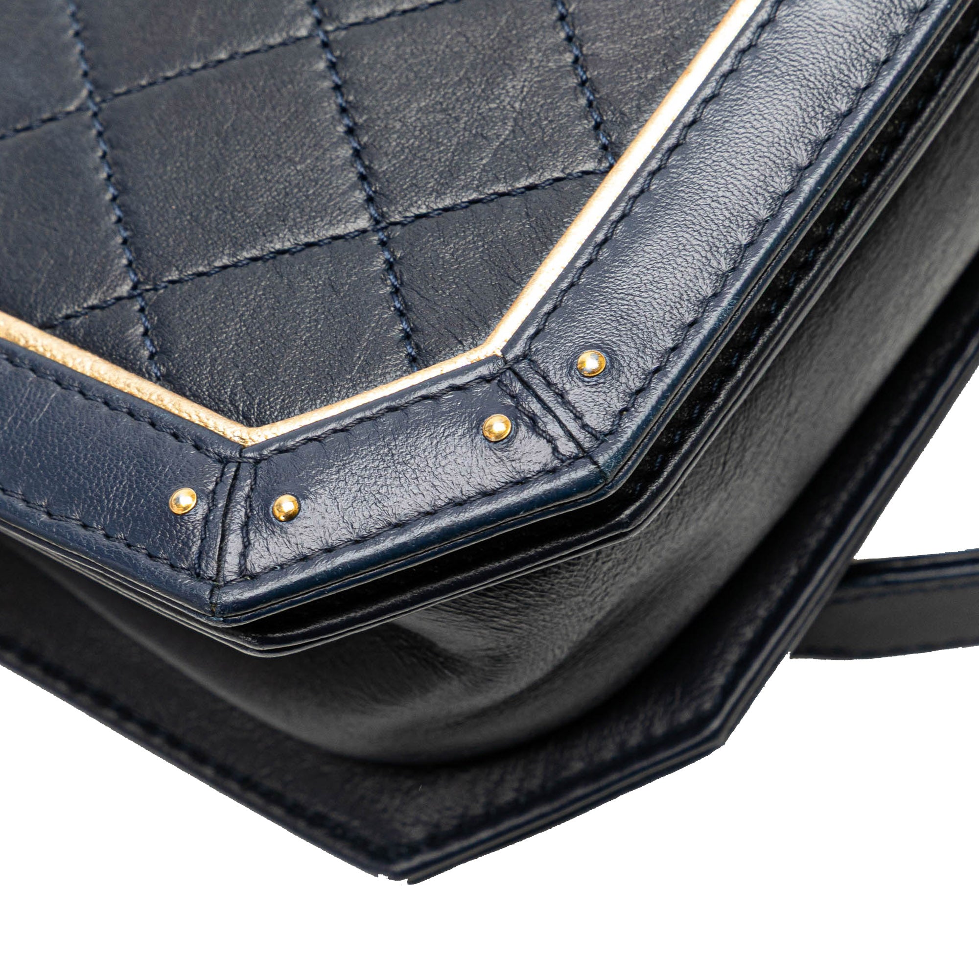 Chanel Medium Quilted Calfskin Octagon CC Clasp Flap - image 10