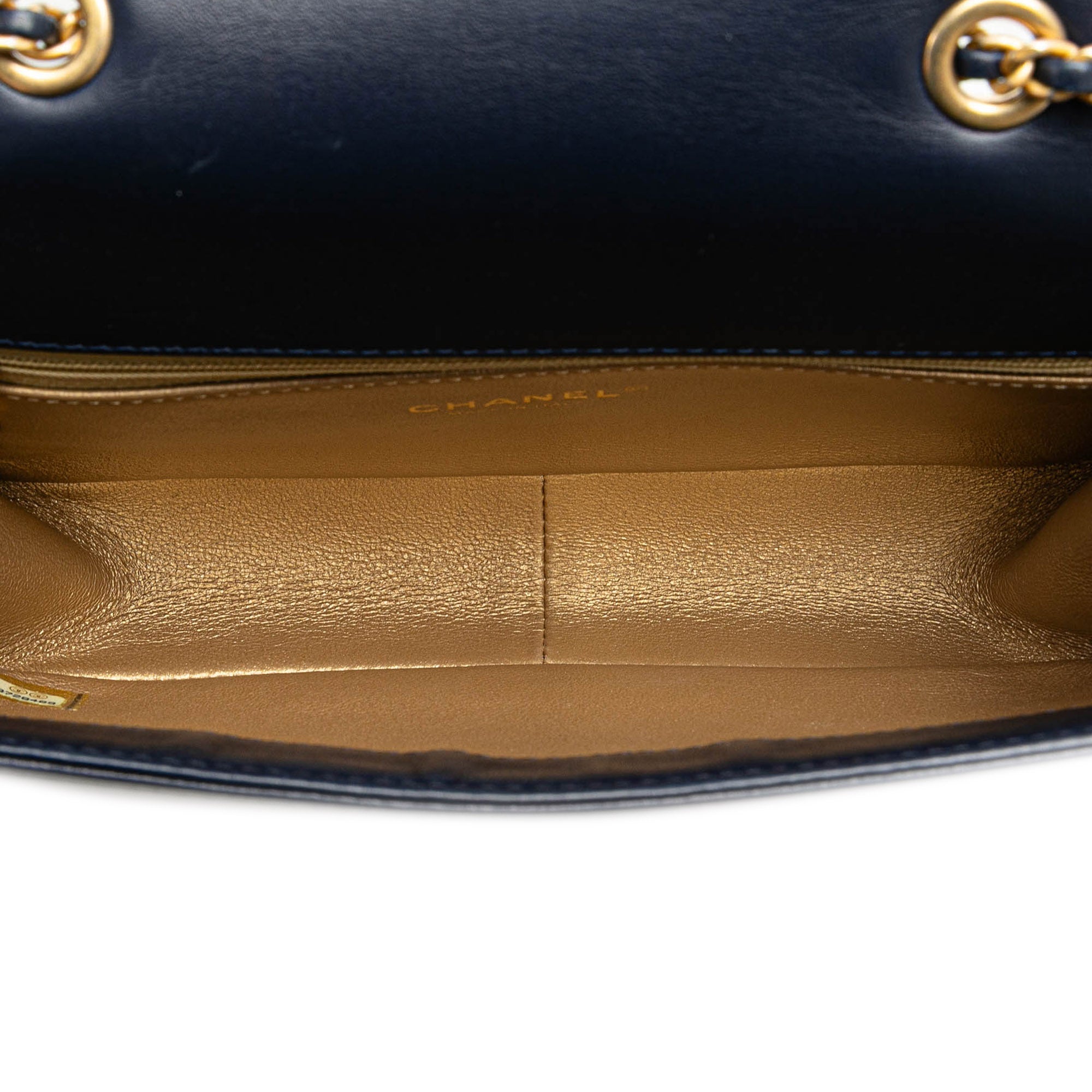Chanel Medium Quilted Calfskin Octagon CC Clasp Flap - image 4