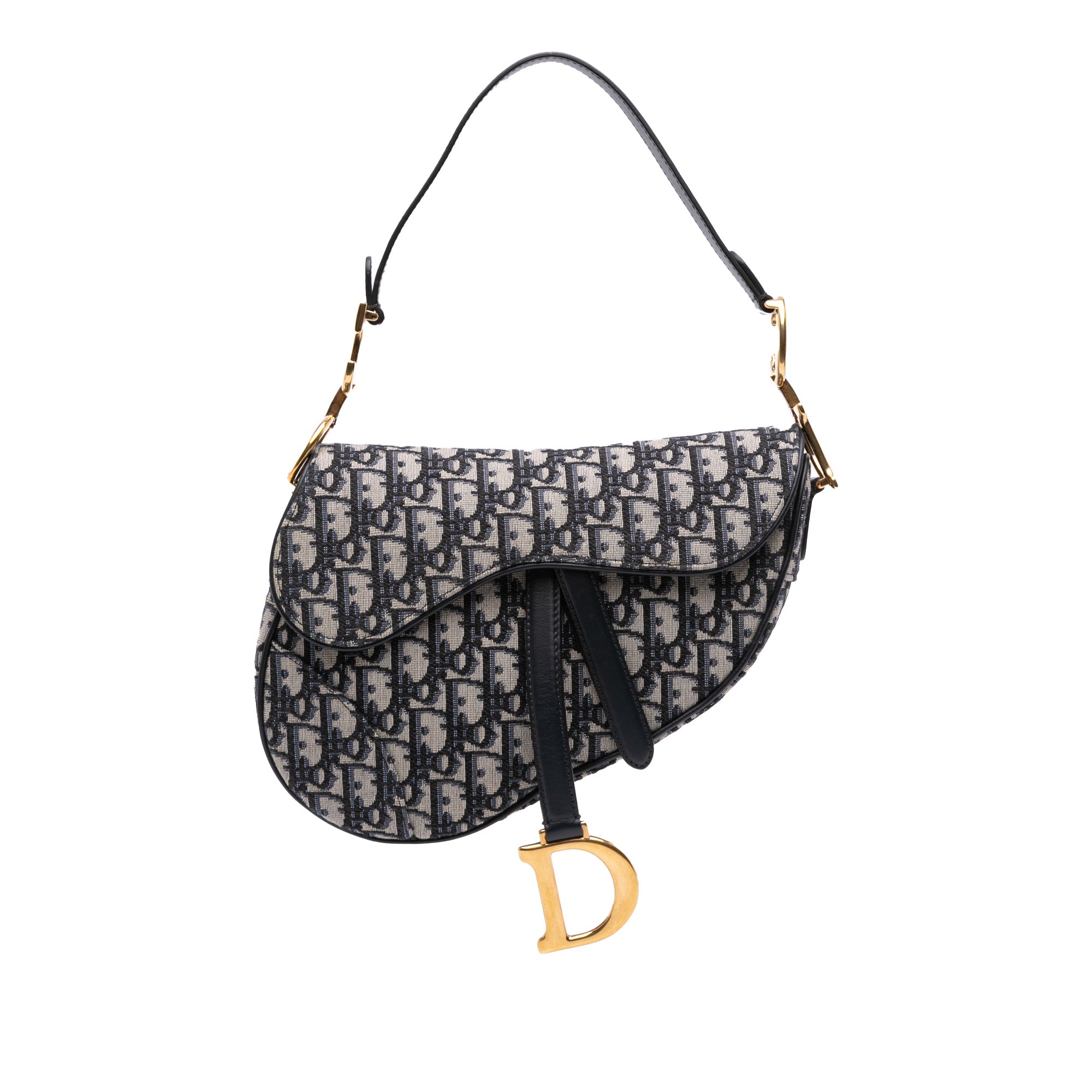Dior Oblique Canvas Saddle Bag - image 1