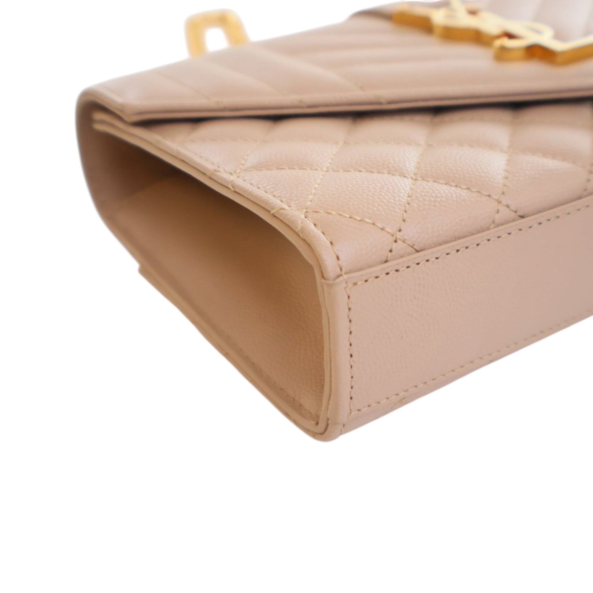 Saint Laurent Small Grain De Poudre Triquilt Monogram Envelope Bag - image 6
