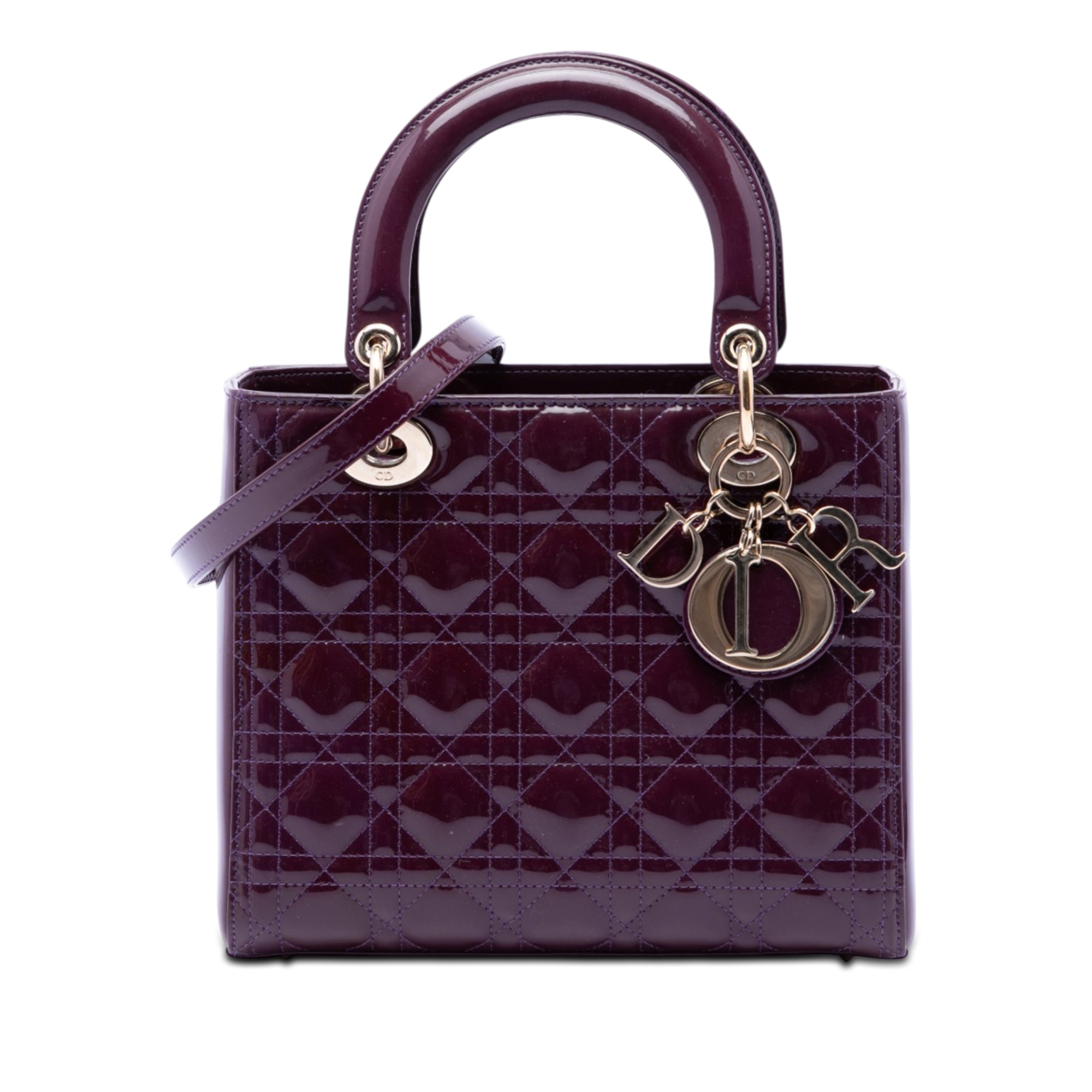 Dior Medium Patent Cannage Lady Dior - image 1