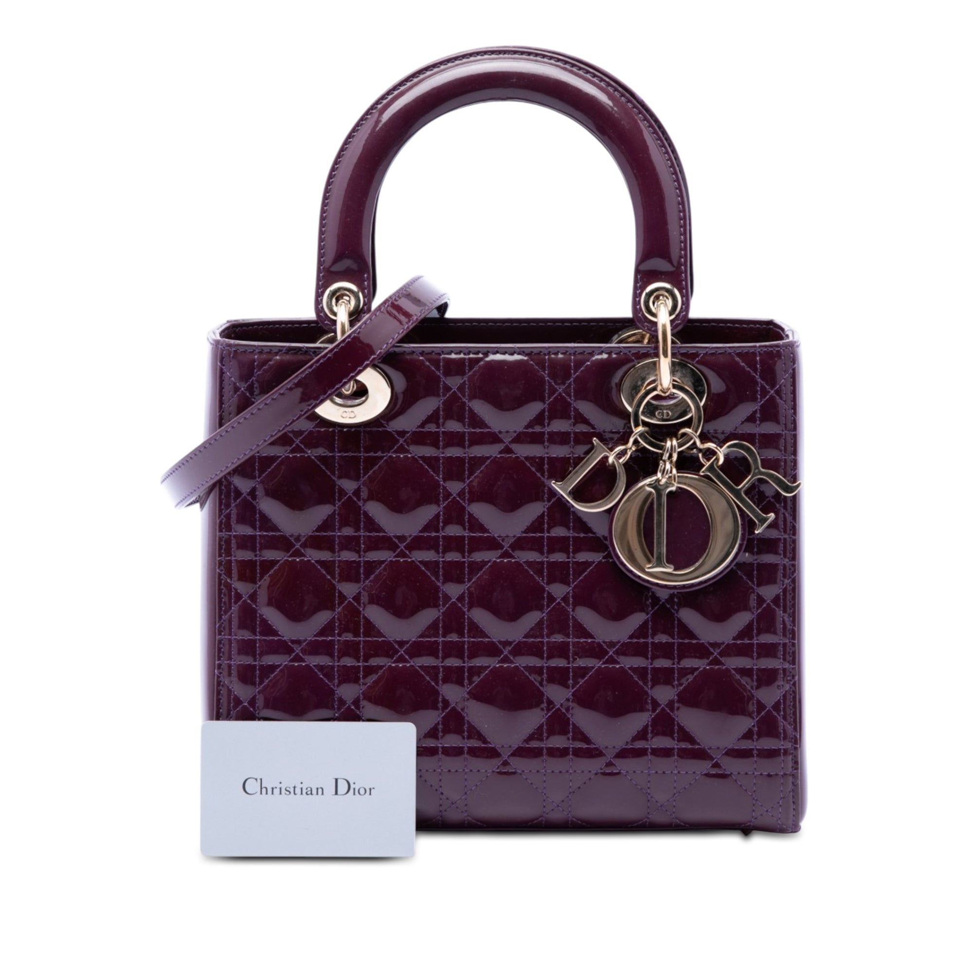 Dior Medium Patent Cannage Lady Dior - image 7