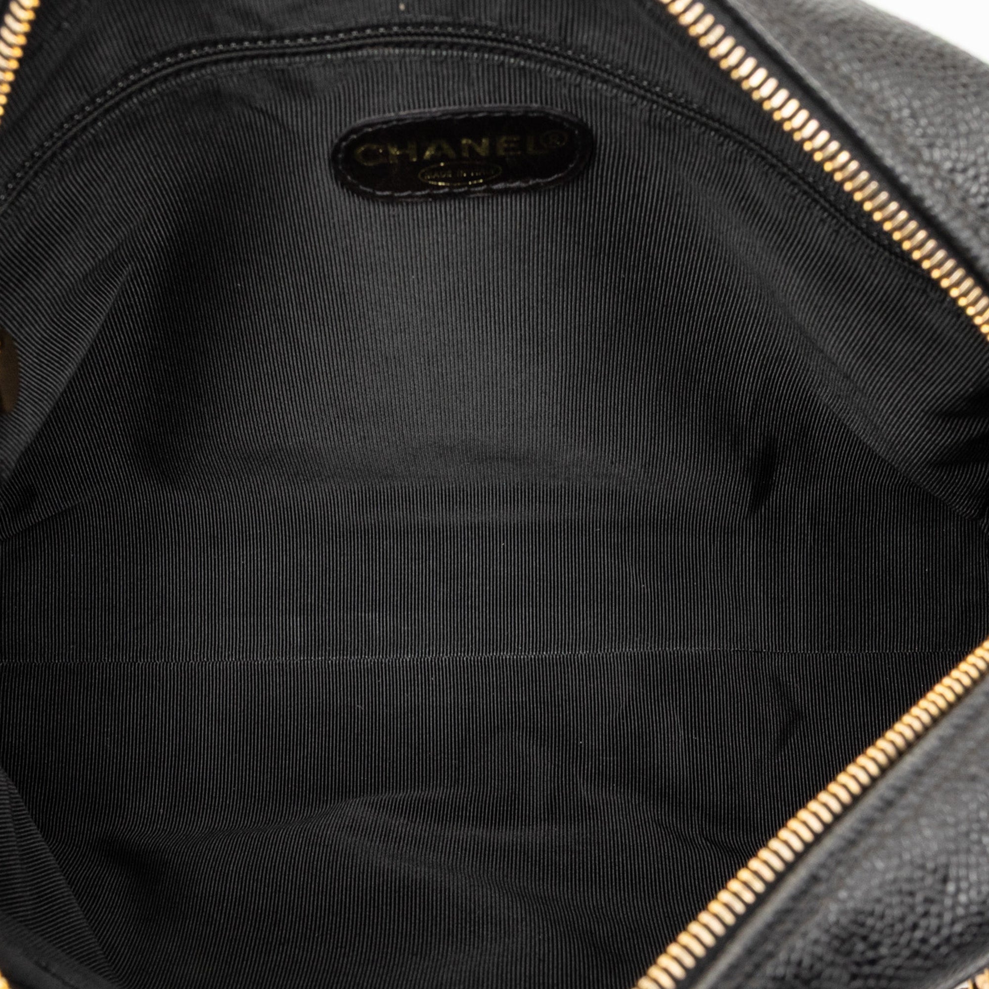 Chanel Triple CC Caviar Zip Tote - image 4