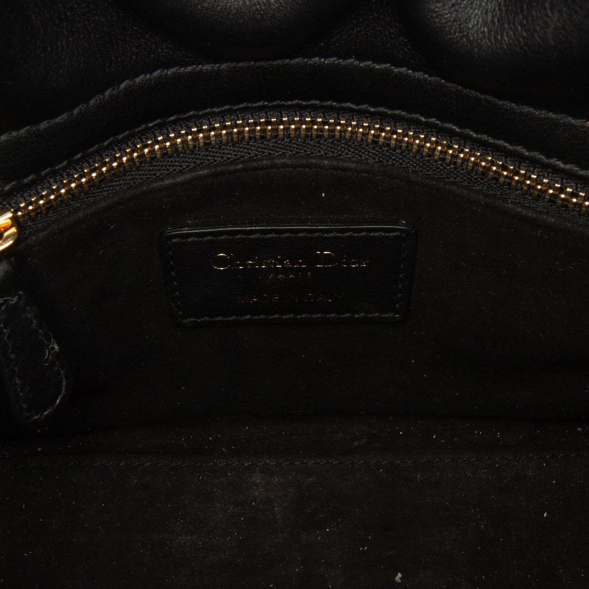 Dior Mini Calfskin Embroidered Lady Dior - image 7