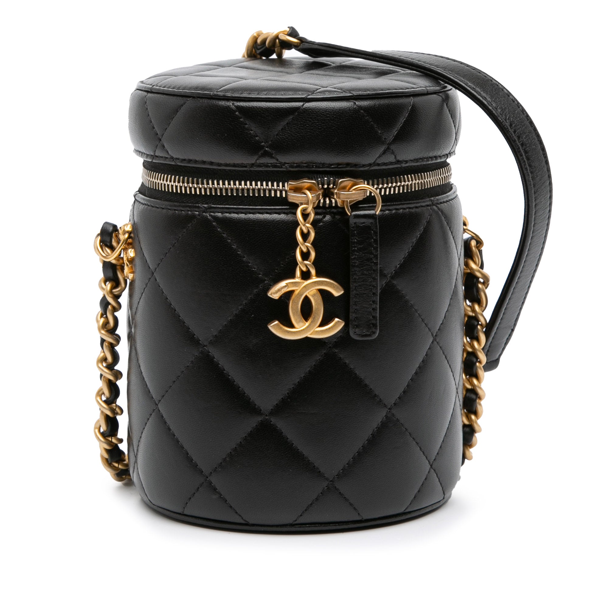 Chanel Small Quilted Lambskin Side Note Vanity Case - image 1