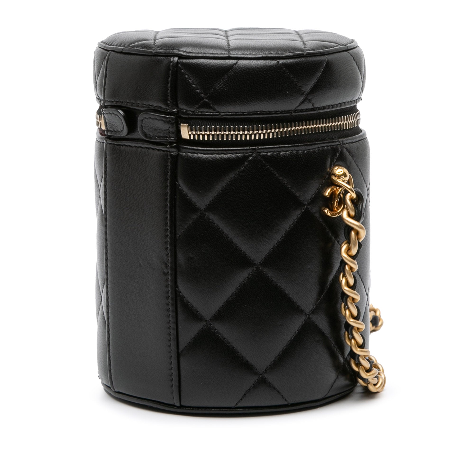 Chanel Small Quilted Lambskin Side Note Vanity Case - image 2
