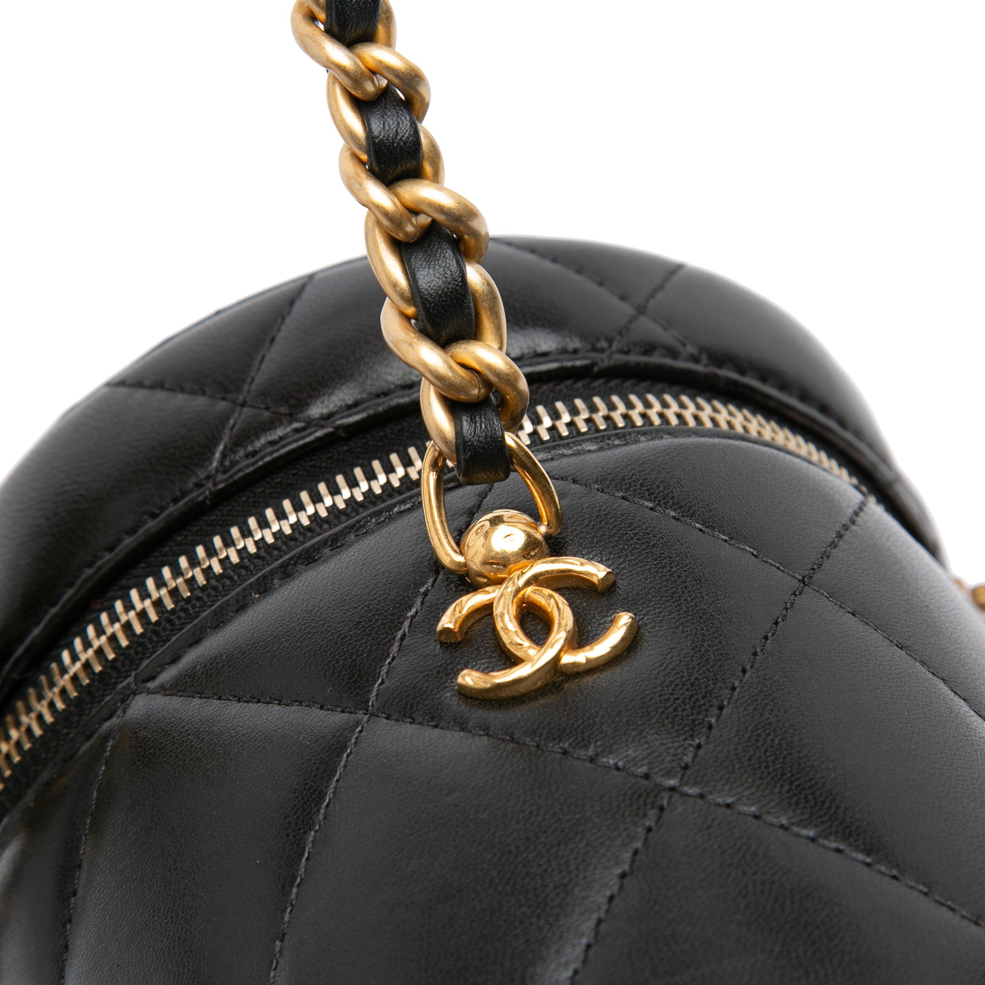 Chanel Small Quilted Lambskin Side Note Vanity Case - image 8