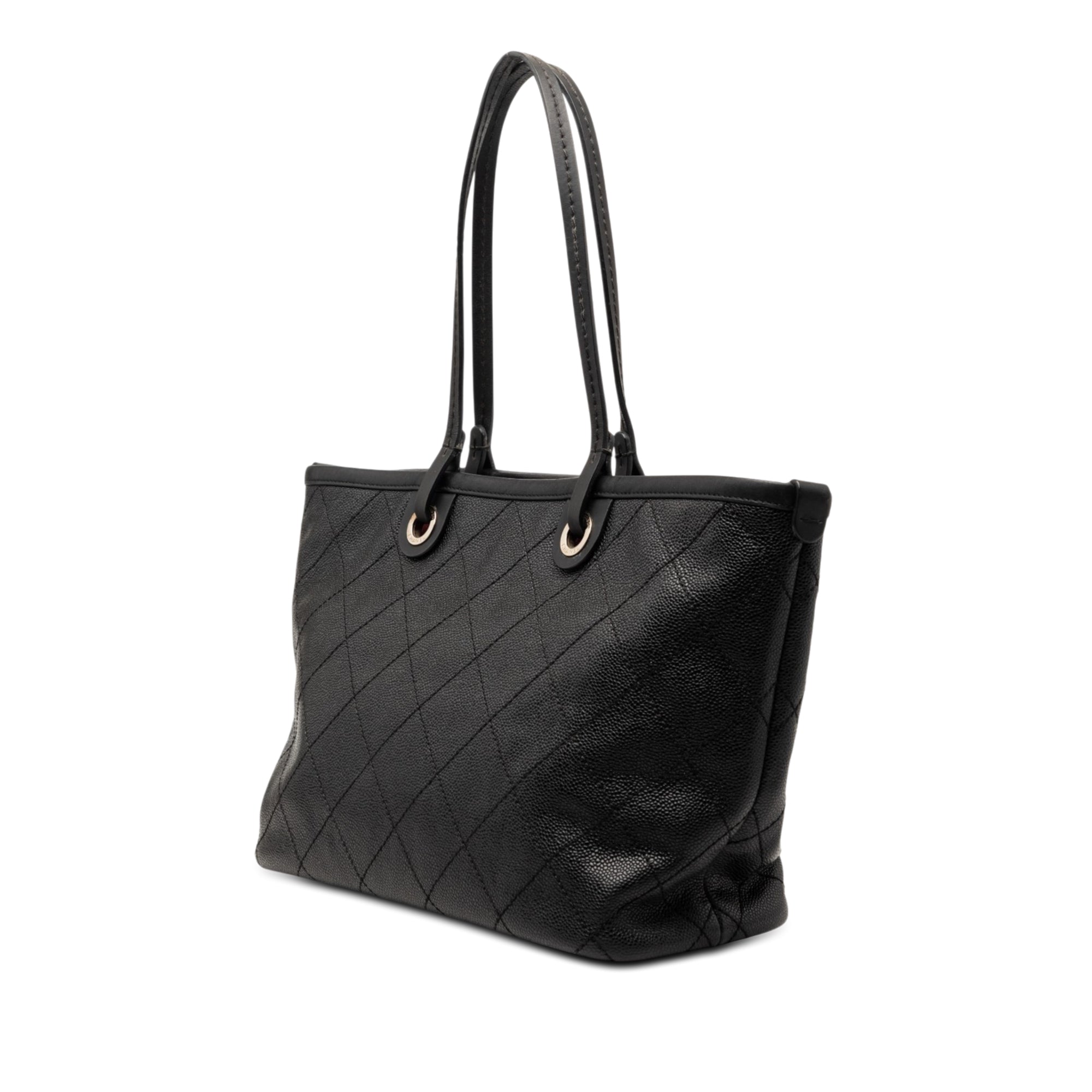 Chanel CC Caviar Wild Stitch On the Road Tote - image 2