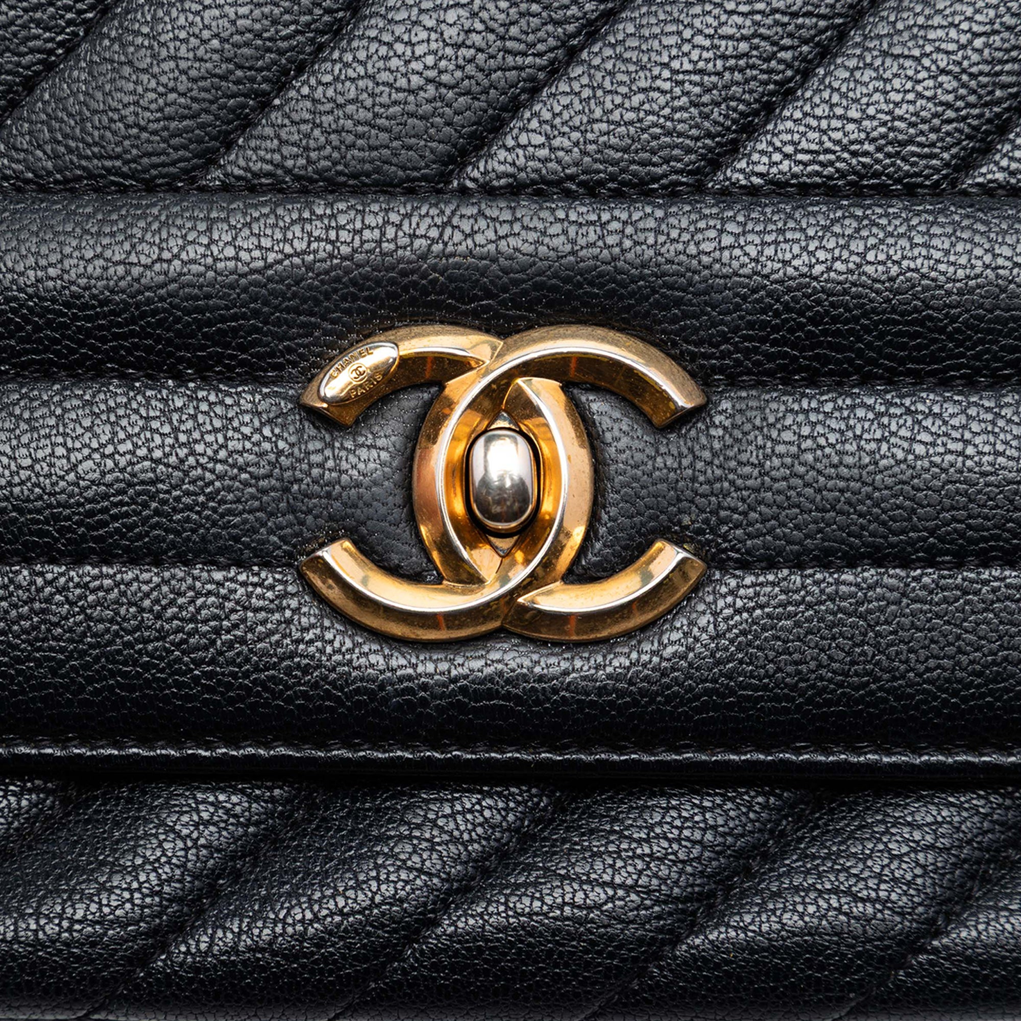 Chanel Small CC Diagonal Quilted Goatskin Flap - image 5