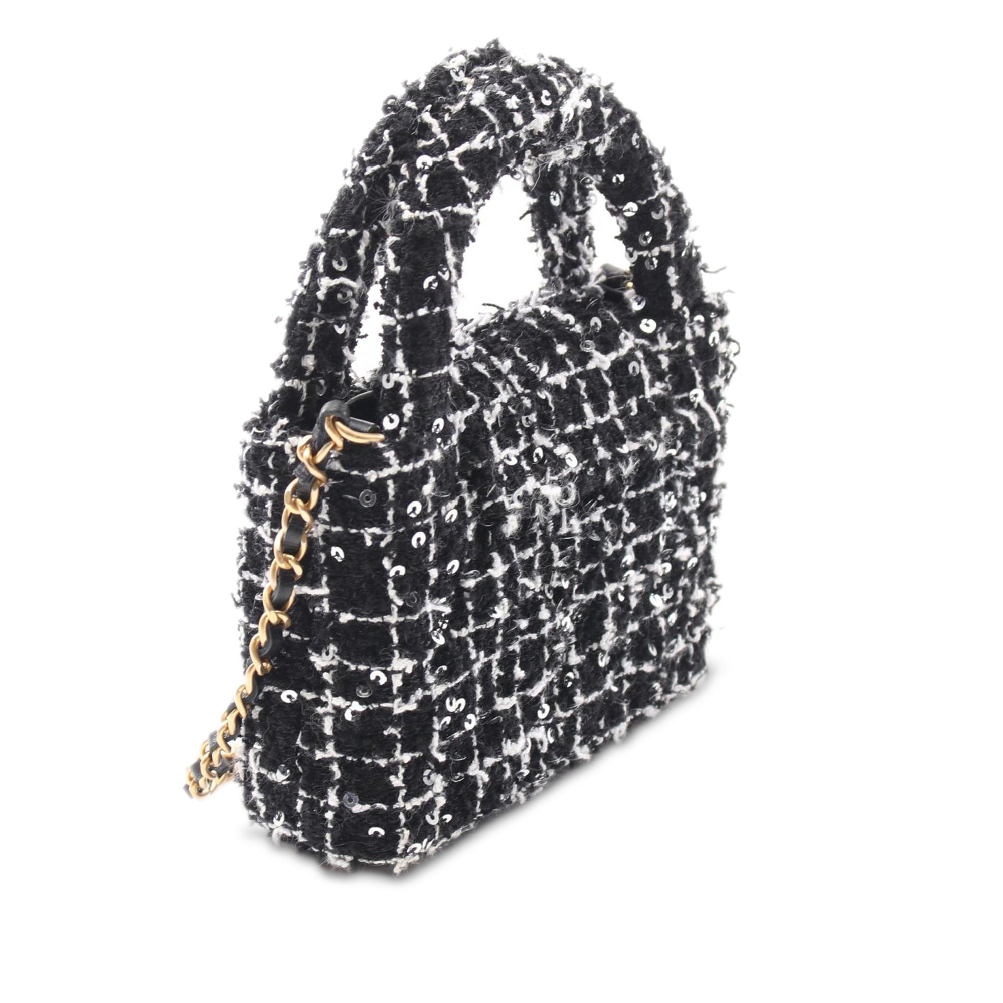 Chanel Nano Tweed Kelly Clutch on Chain - image 2