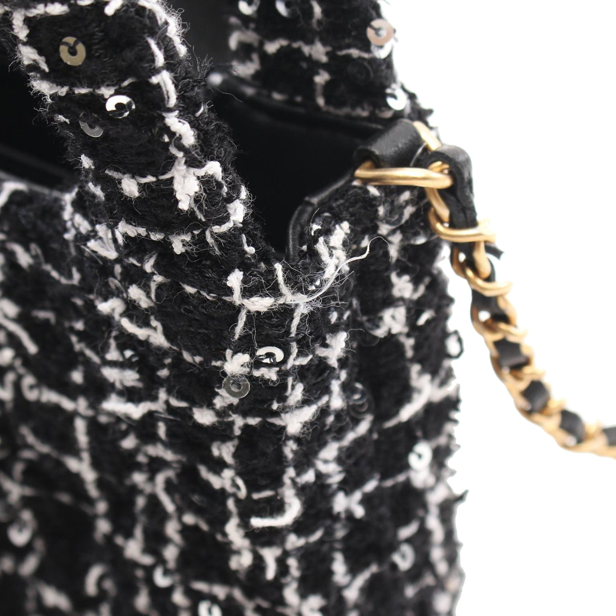 Chanel Nano Tweed Kelly Clutch on Chain - image 8