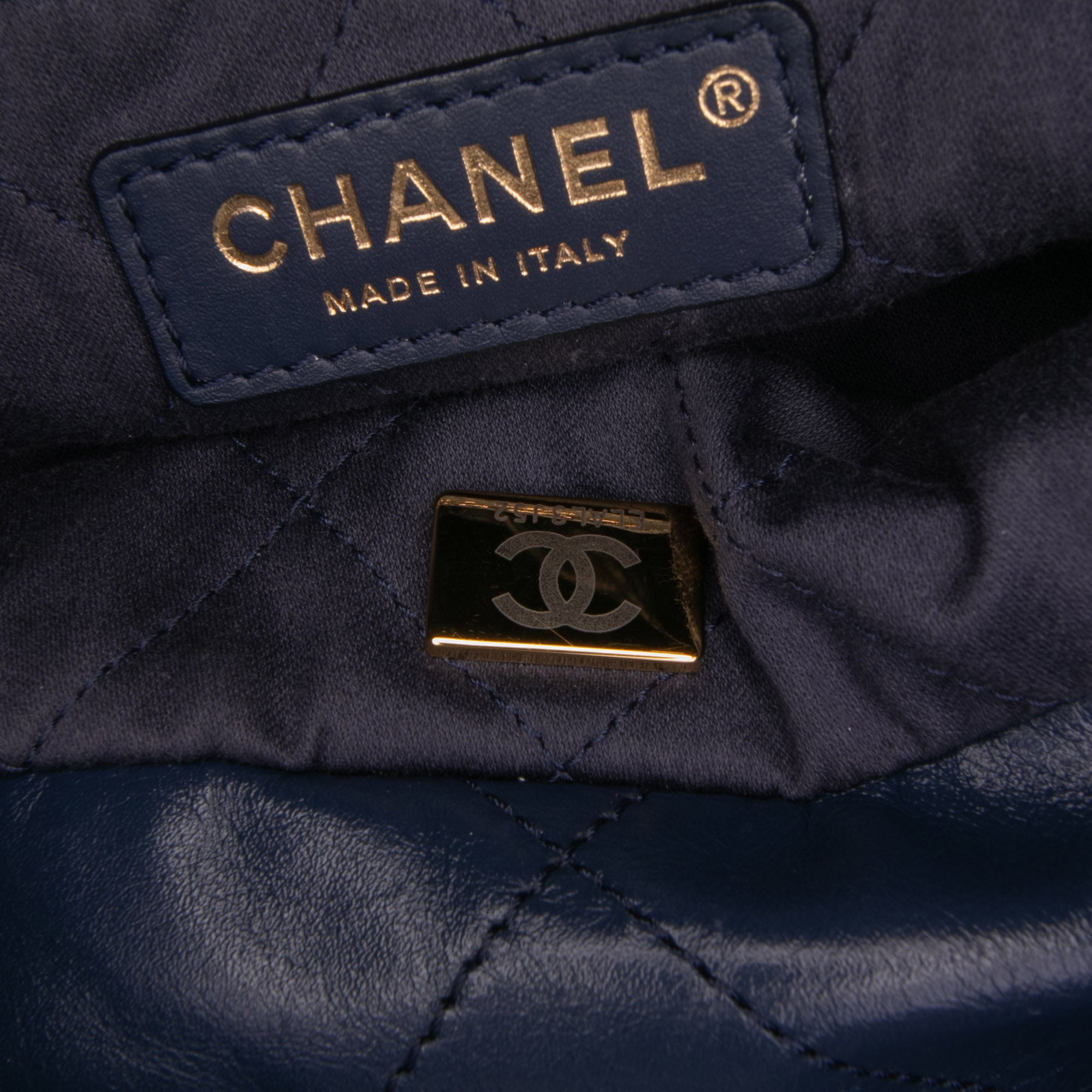 Chanel Small Quilted Shiny Calfskin 22 Tote - image 7