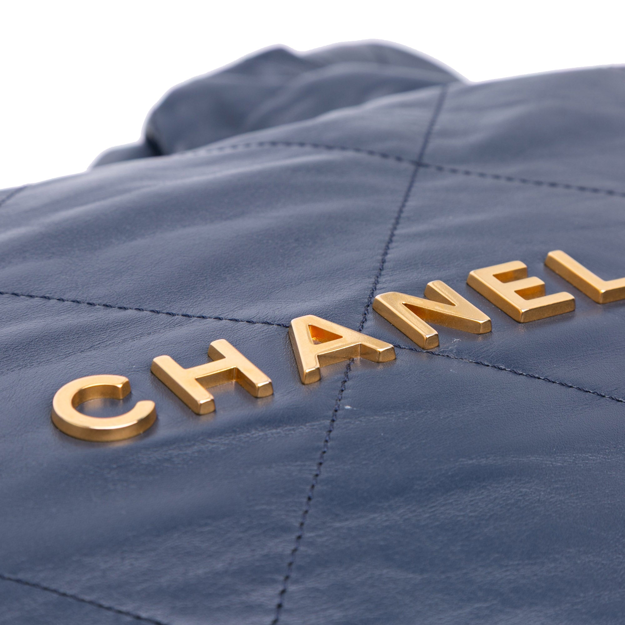 Chanel Small Quilted Shiny Calfskin 22 Tote - image 8