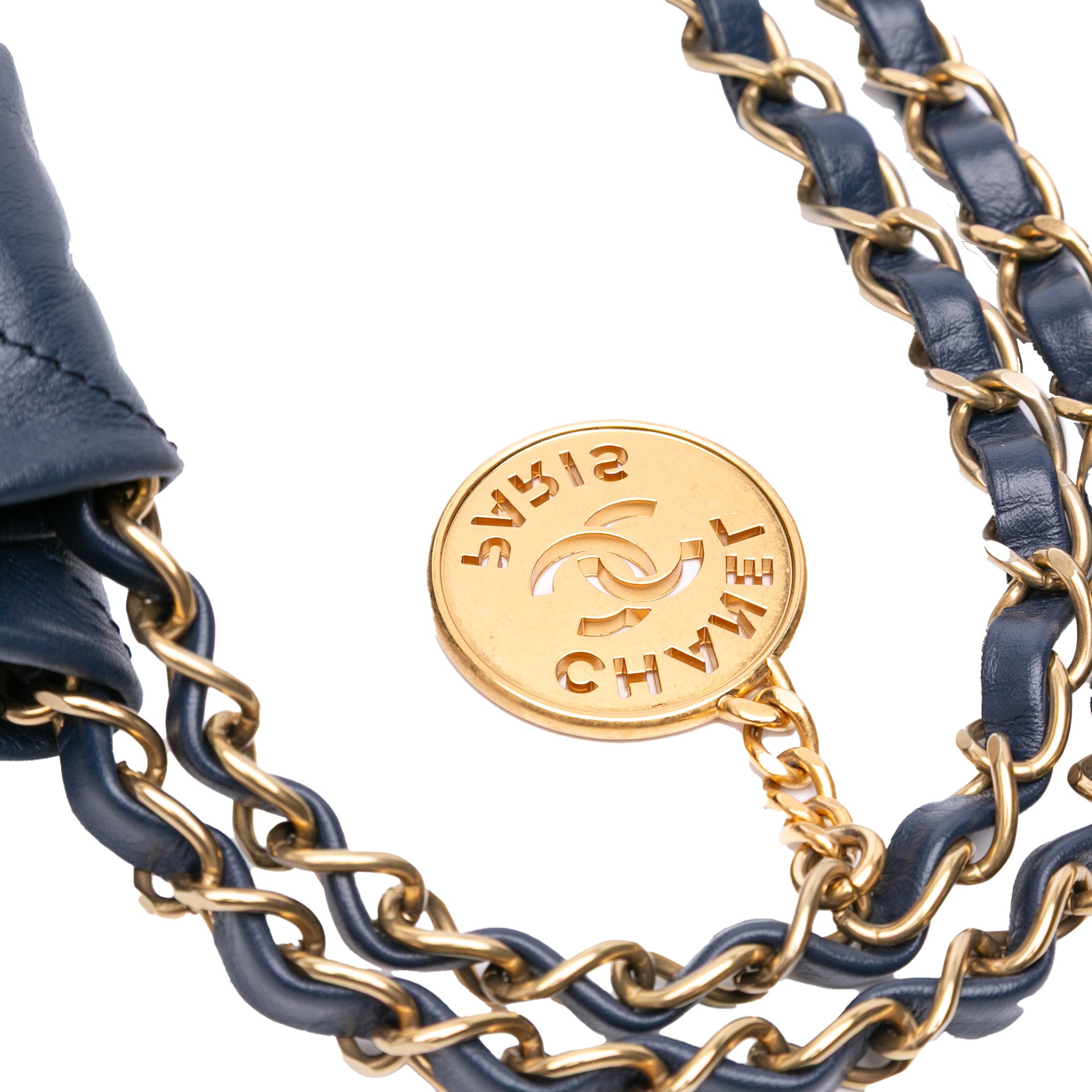 Chanel Small Quilted Shiny Calfskin 22 Tote - image 9