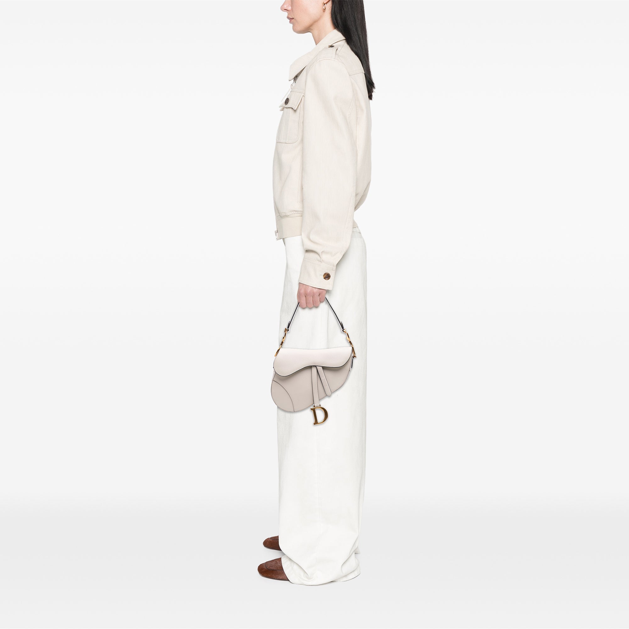 Dior Grained Calfskin Saddle Bag - image 11