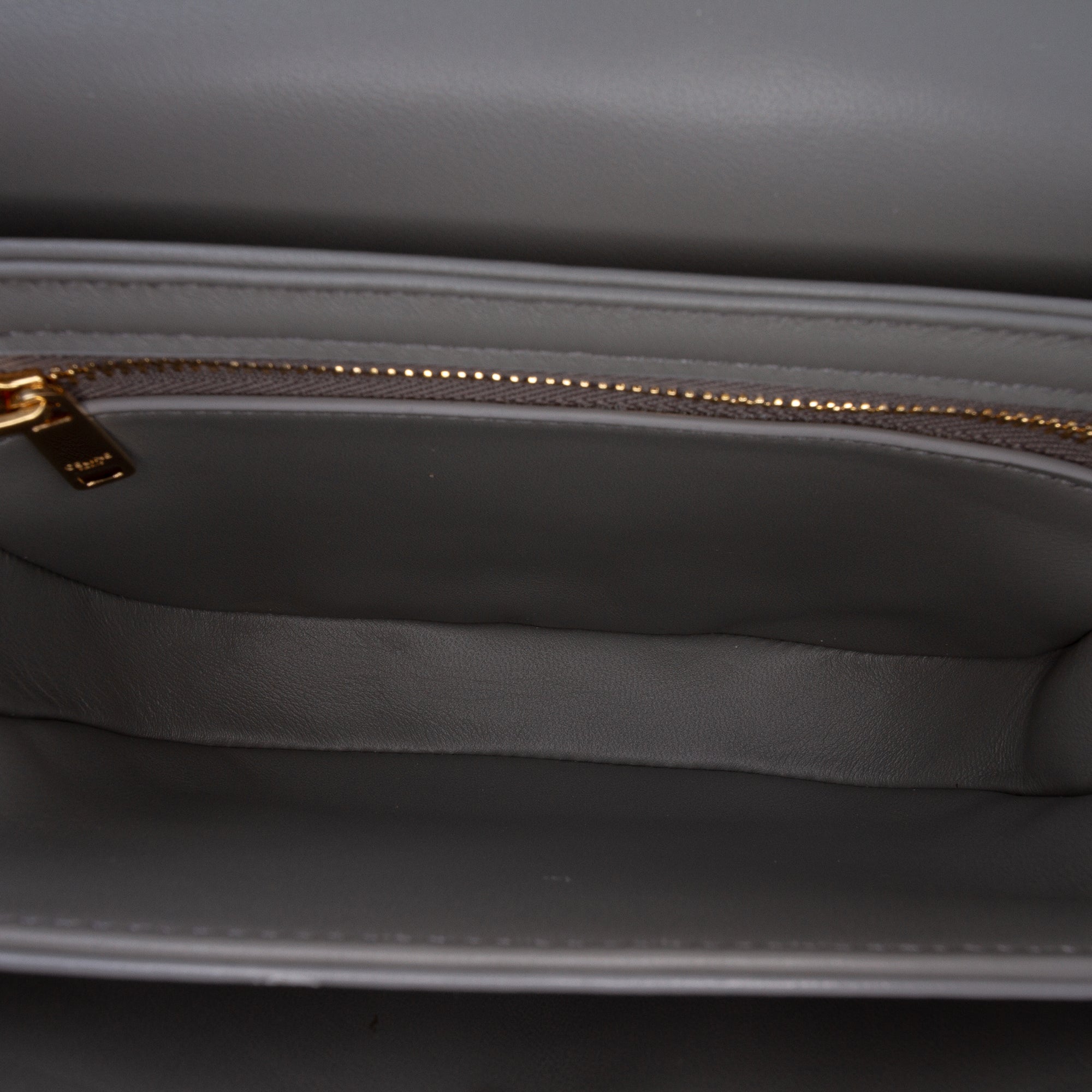 Celine Teen Shiny Calfskin Triomphe Besace Clea Chain Crossbody - image 4