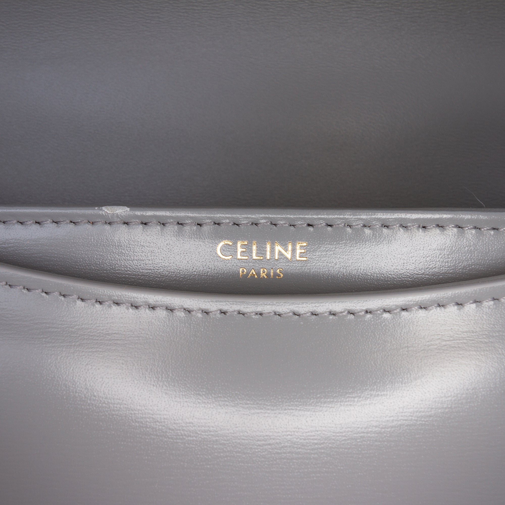 Celine Teen Shiny Calfskin Triomphe Besace Clea Chain Crossbody - image 5