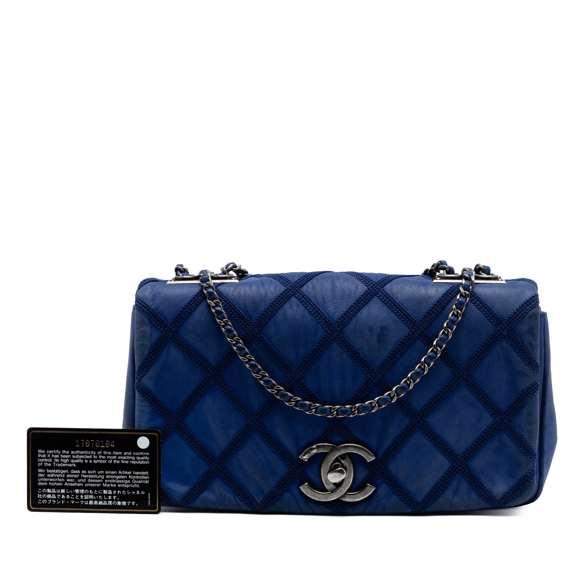 Chanel Small Iridescent Calfskin Diamond Stitch Chain Flap - image 7