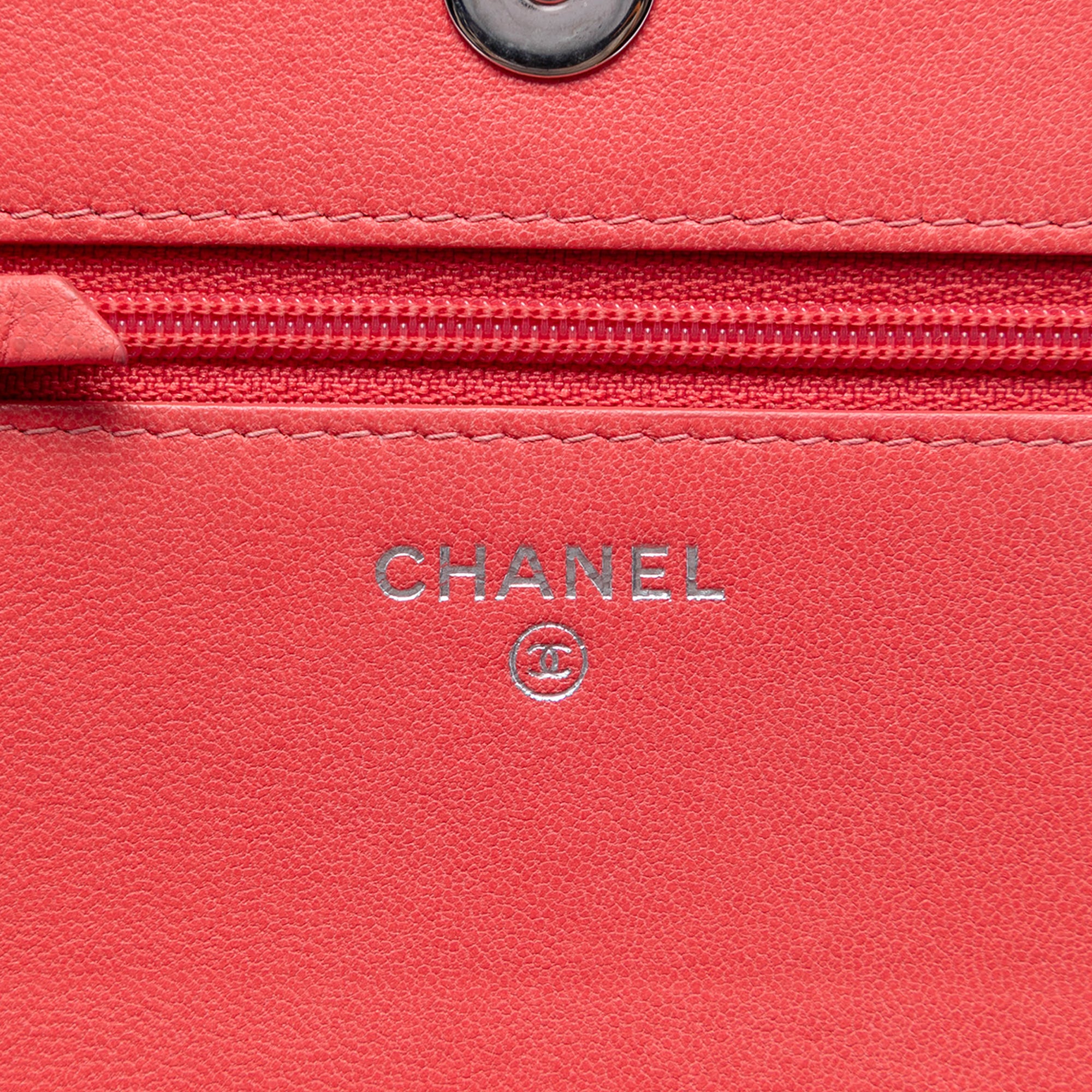 Chanel Quilted Lambskin Color Pop CC Wallet on Chain - image 5