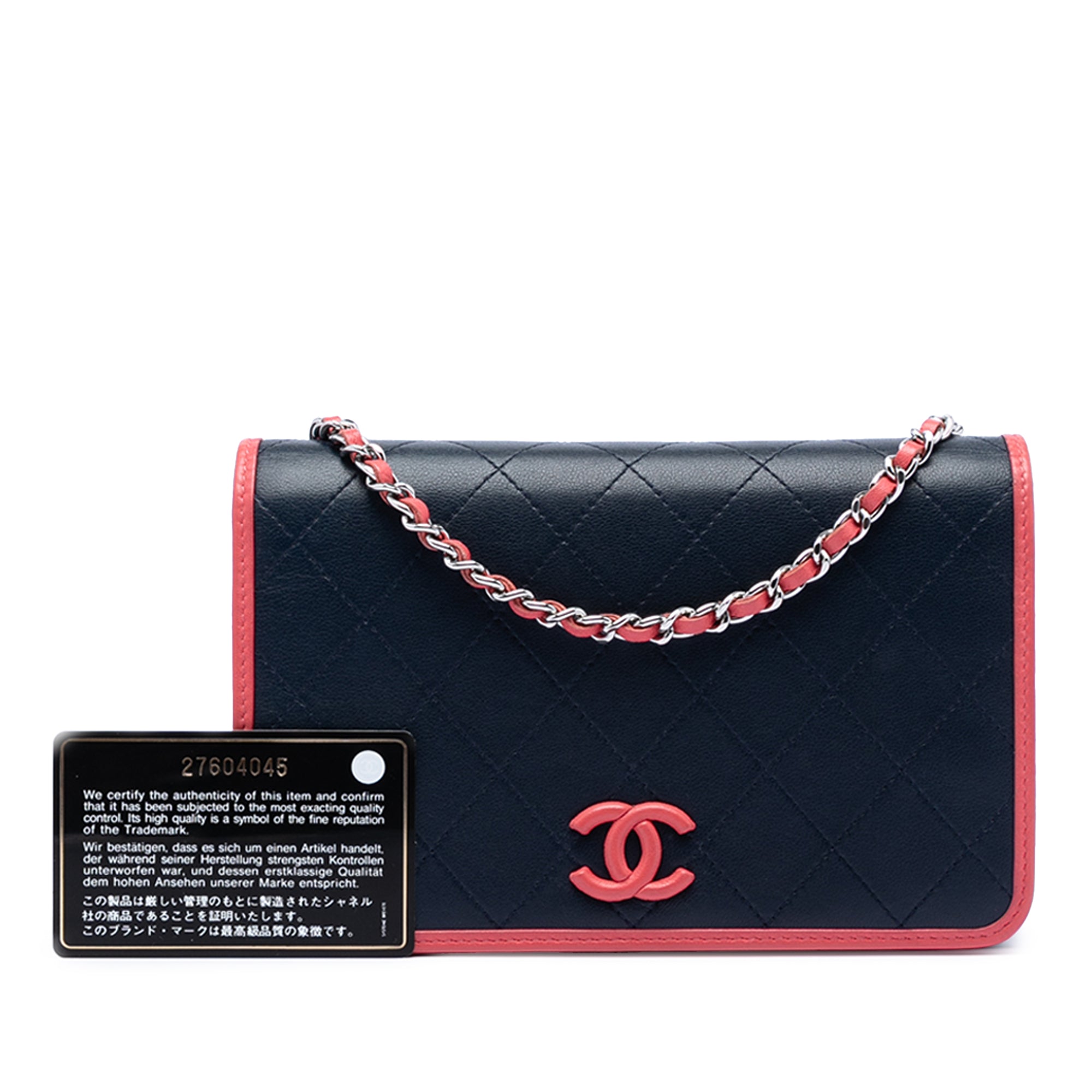 Chanel Quilted Lambskin Color Pop CC Wallet on Chain - image 8