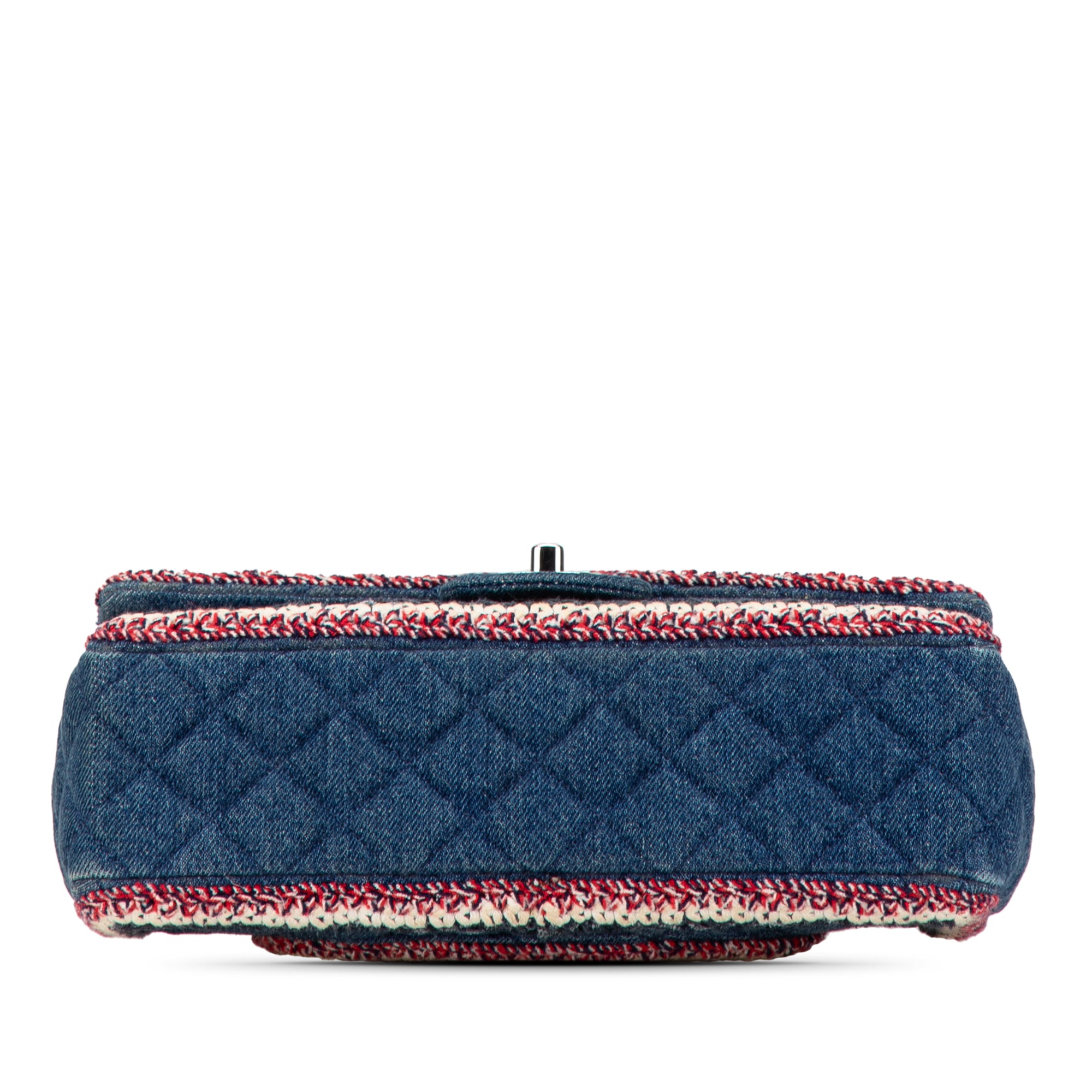 Chanel Medium Classic Denim Braided Single Flap - image 3