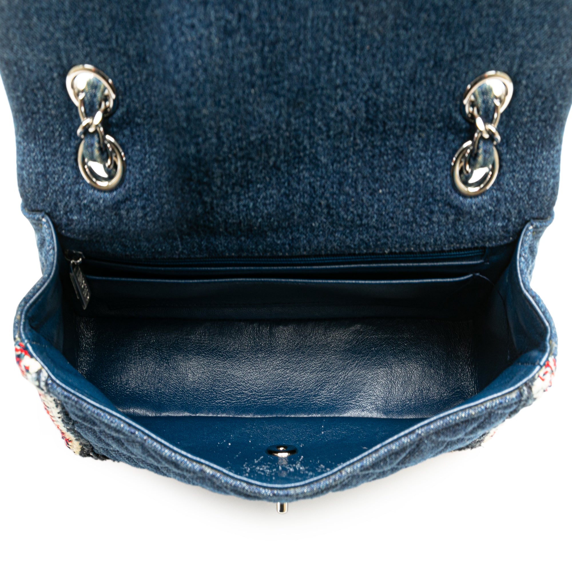 Chanel Medium Classic Denim Braided Single Flap - image 4