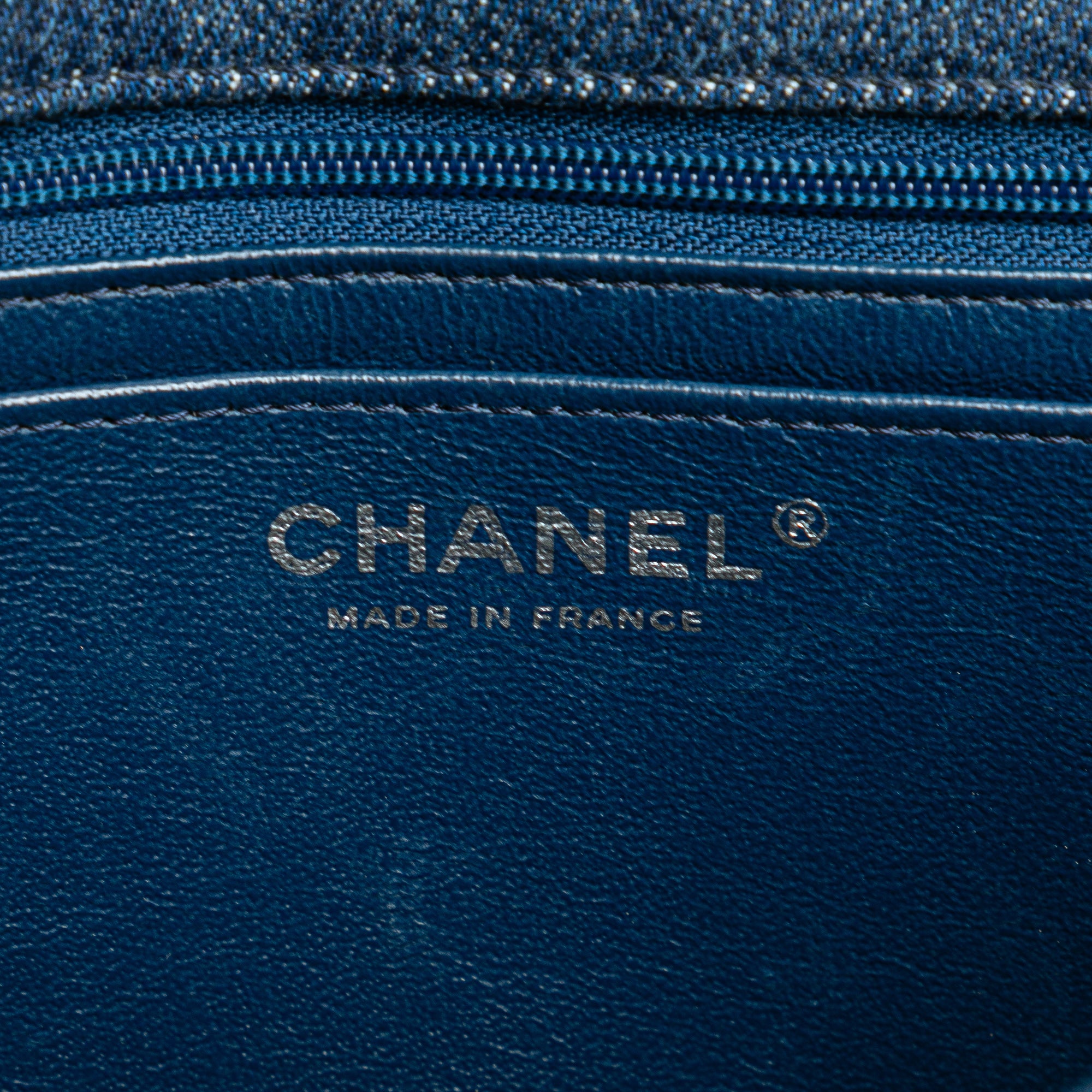 Chanel Medium Classic Denim Braided Single Flap - image 5
